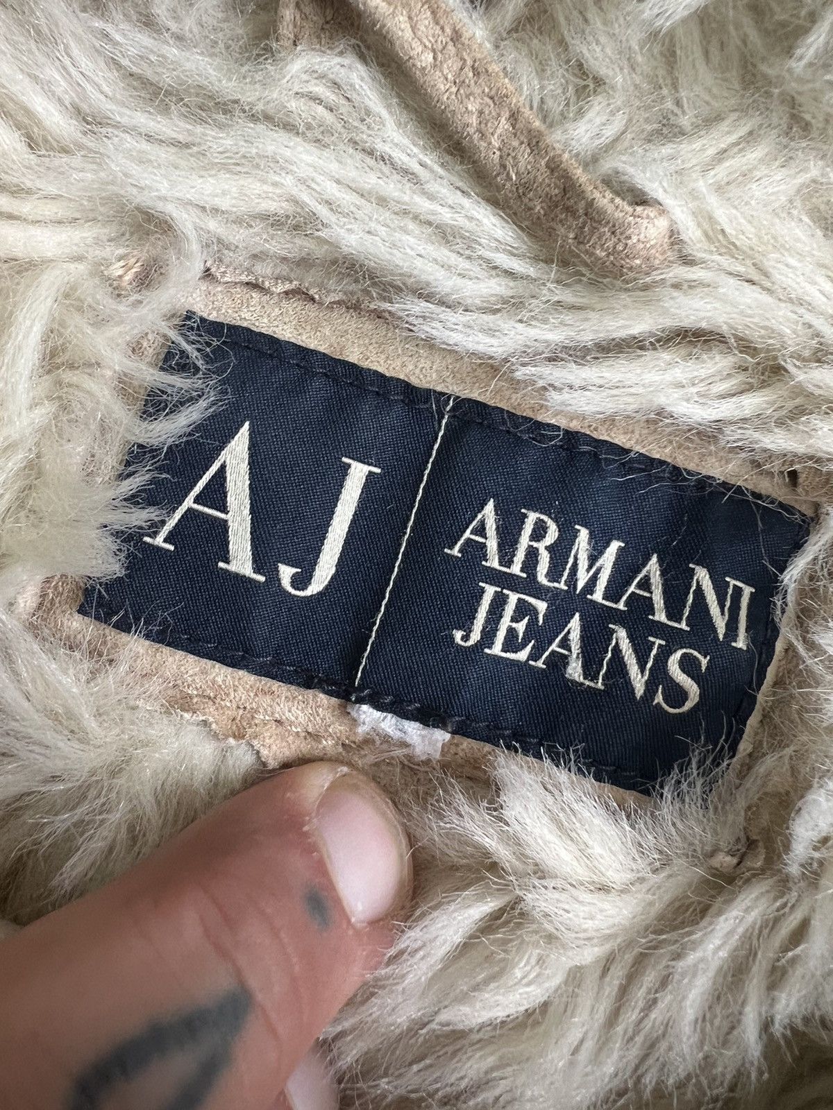 Emporio Armani Armani y2k opium DG style Shearling Faux Fur Jacket Size M / US 6-8 / IT 42-44 - 10 Thumbnail