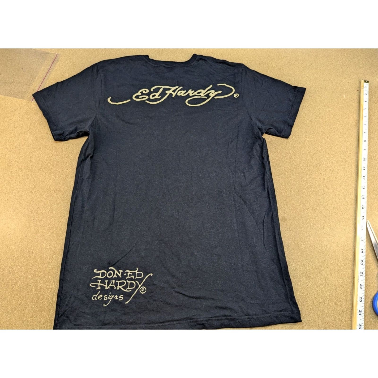 Harmony Christian Audigier by Ed Hary Mens T-Shirt Harmony Skull Star Black tee Size S Size US S / EU 44-46 / 1 - 2 Thumbnail
