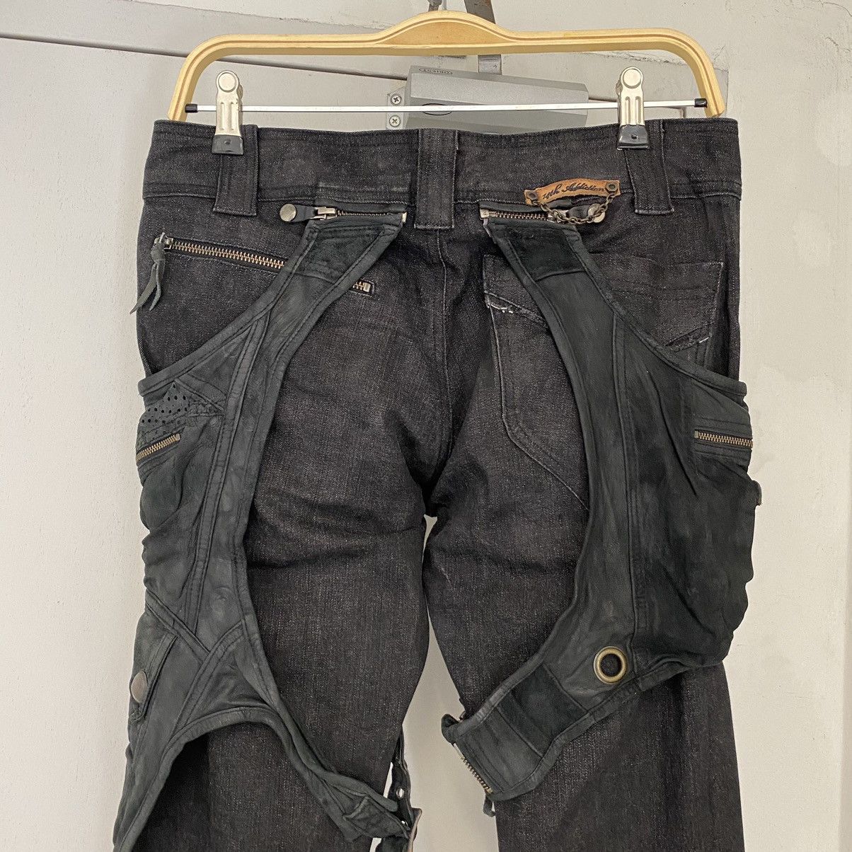 14th Addiction 14th Addiction Holster Hybrid Leather Slim Fit Black Jeans Size US 29 - 10 Thumbnail