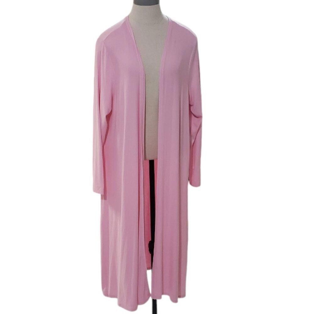 Magaschoni CT1783 Magaschoni Pink Long Open Long Sleeve Duster L Size L / US 10 / IT 46 - 1 Thumbnail