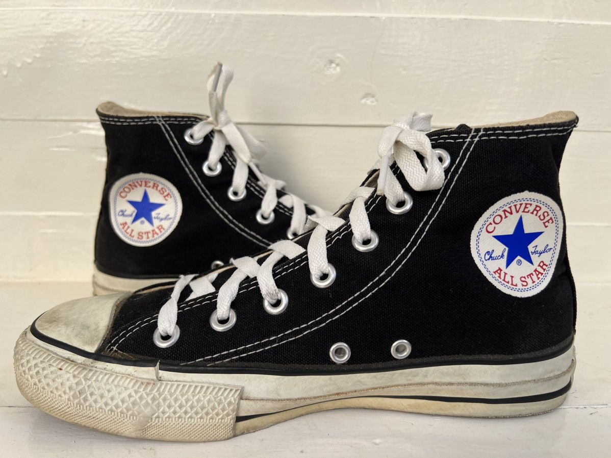 Converse Vintage Converse Black Chuck Taylor All Star High Top Size US 6 / EU 39 - 7 Thumbnail