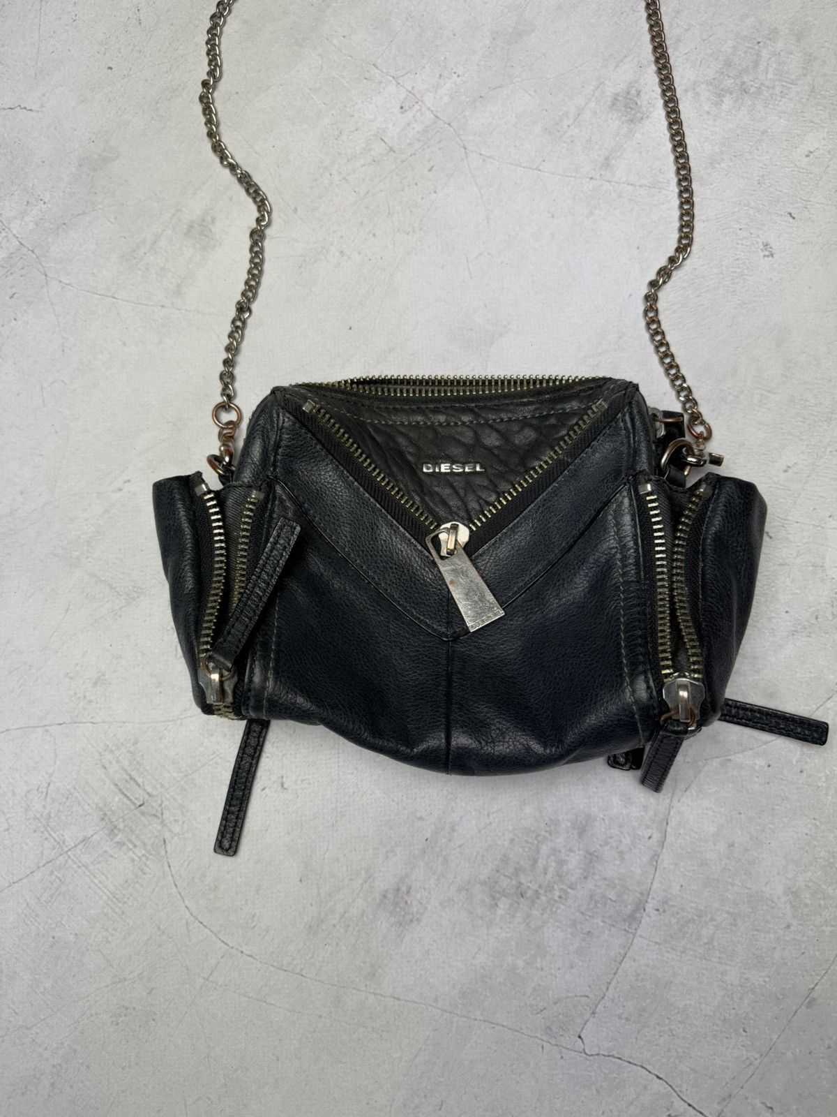 Diesel × Vintage Diesel Bag Leather Y2K Vintage Size ONE SIZE - 15 Thumbnail