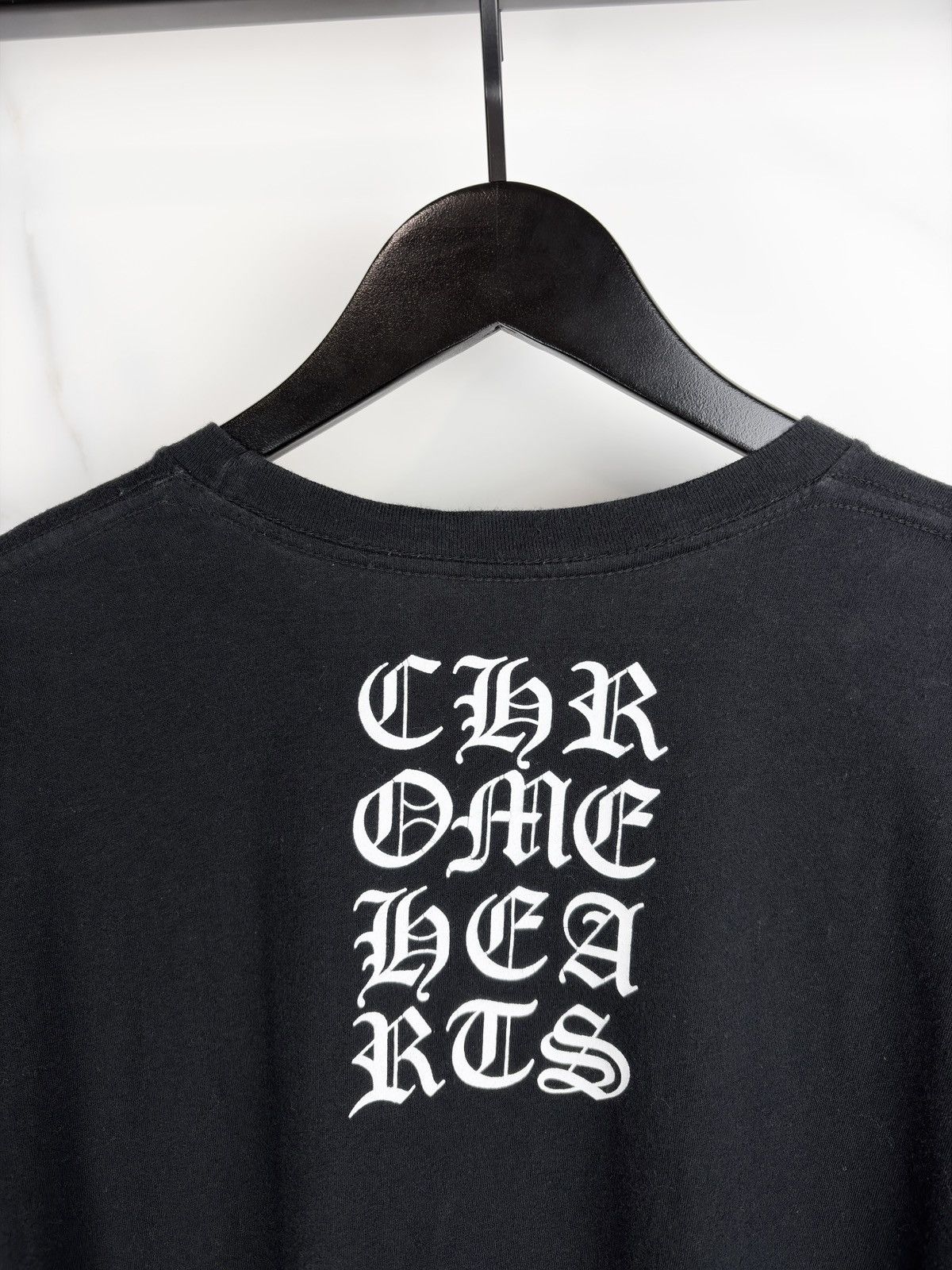 Chrome Hearts Chrome Hearts Eye Chart Scroll Logo Pocket Tshirt Black Size US L / EU 52-54 / 3 - 3 Thumbnail