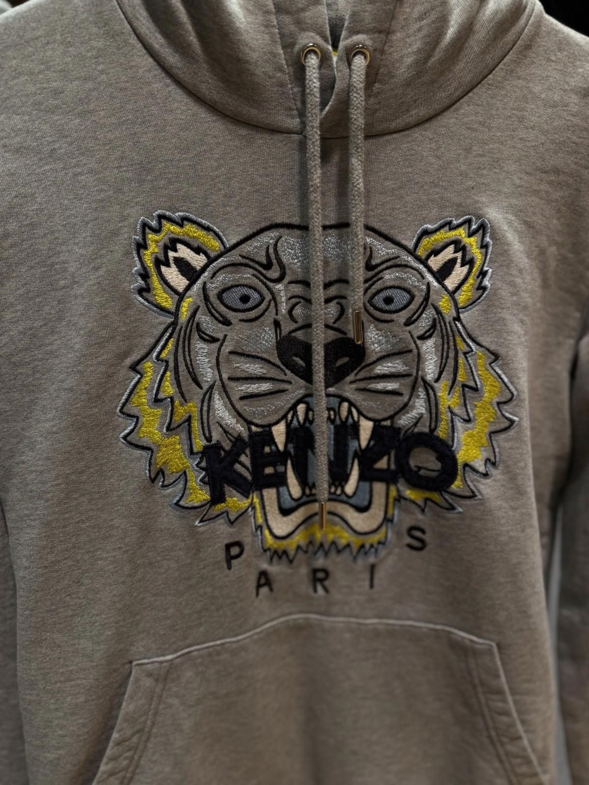 Kenzo Kenzo Sweater “Tiger Face” Large 100% Authentic Grey Yellow Size L / US 10 / IT 46 - 6 Thumbnail