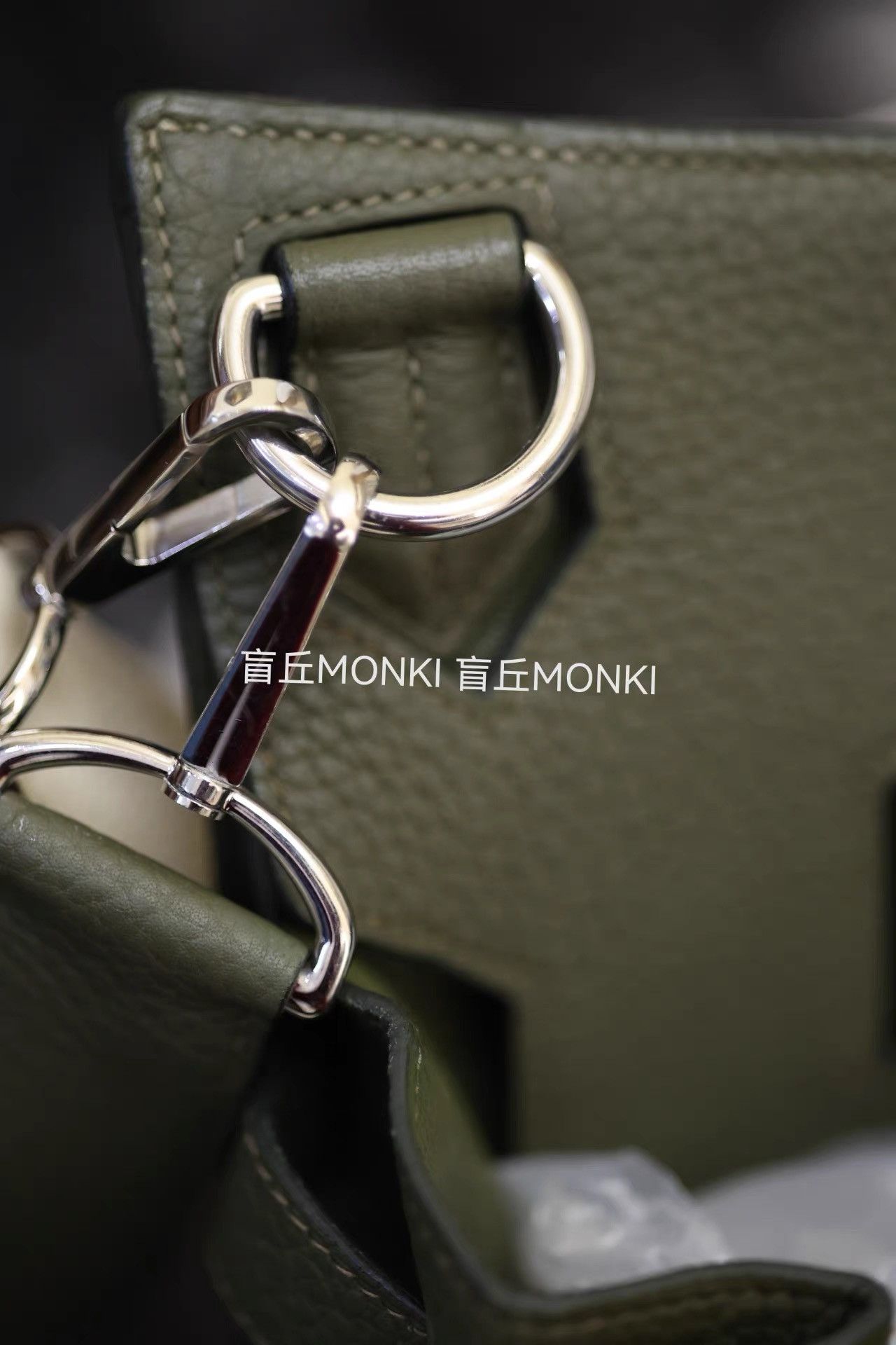 Hermes Hermès Olive Gypsy 34 Togo Messenger Crossbody K32 Size ONE SIZE - 4 Thumbnail