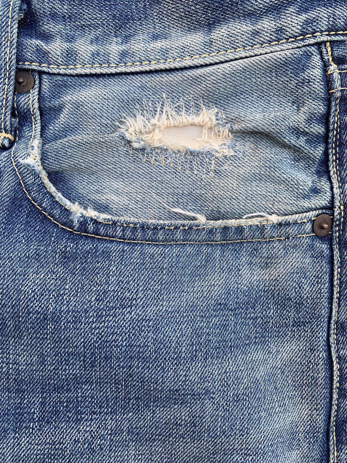 Kapital Heavily Washed Denim Jeans Size US 31 - 6 Thumbnail