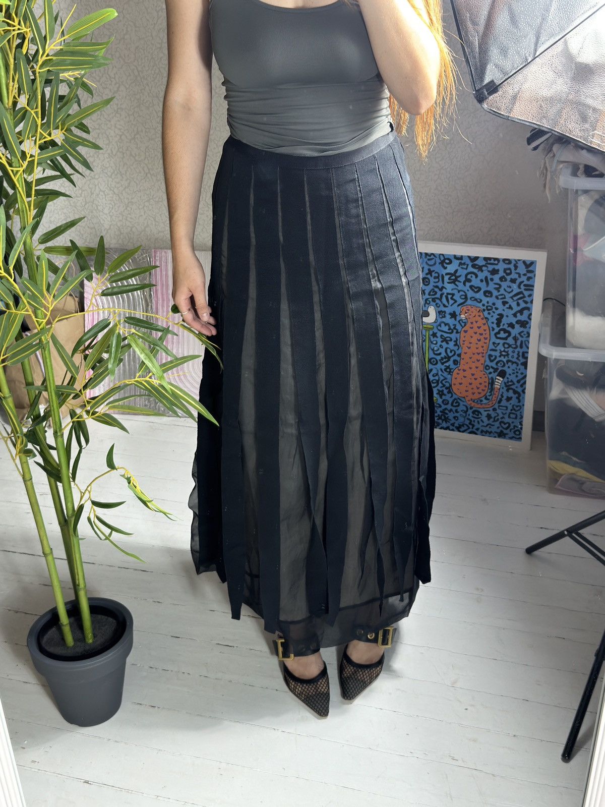 Annette Gortz VINTAGE ANNETTE GORTZ AVANT GARDE MAXI SKIRT Size 30" / US 8 / IT 44 - 8 Thumbnail