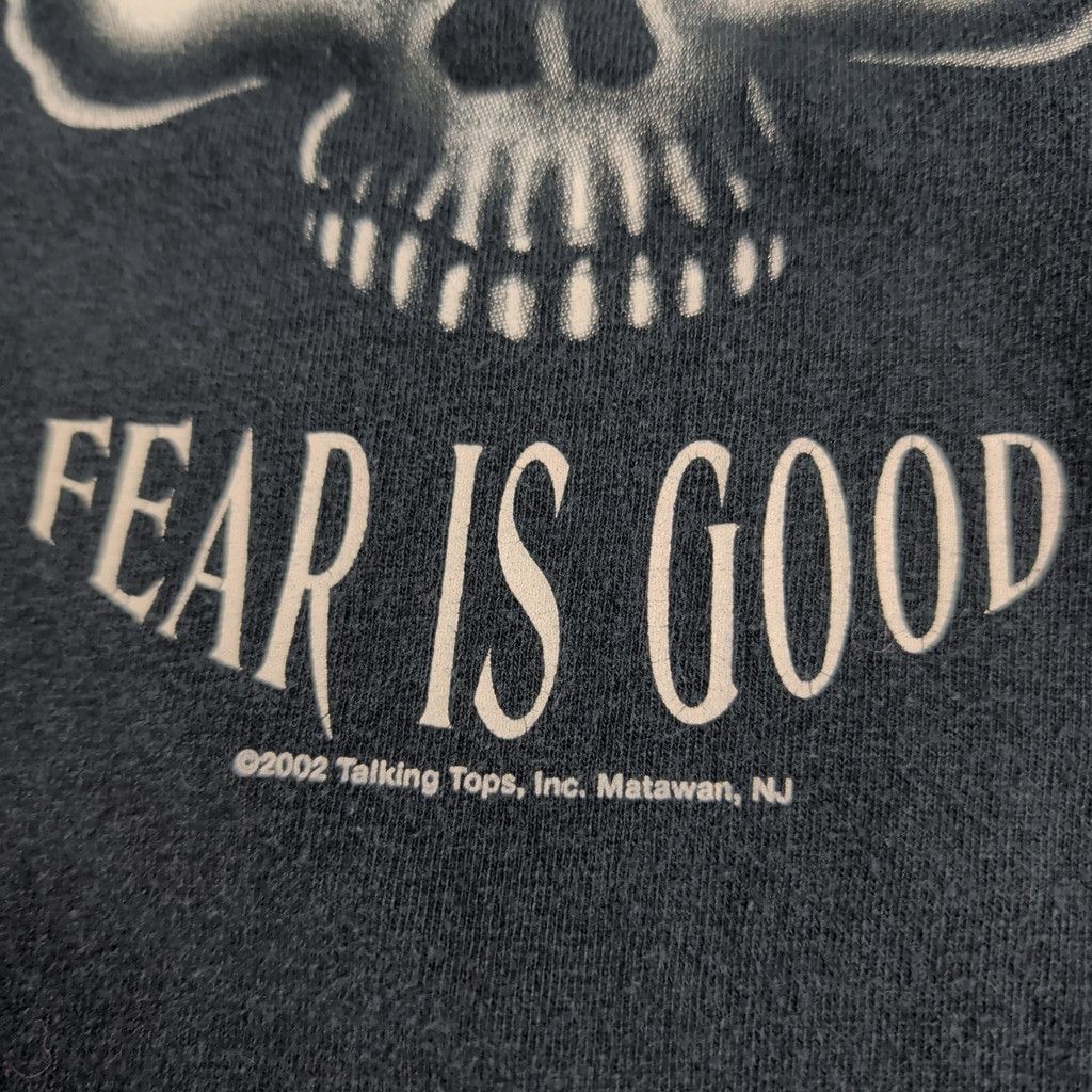 Fruit Of The Loom × Vintage Vintage Navy SEALs Fear is Good Black Skull T-Shirt Medium Size US M / EU 48-50 / 2 - 4 Thumbnail