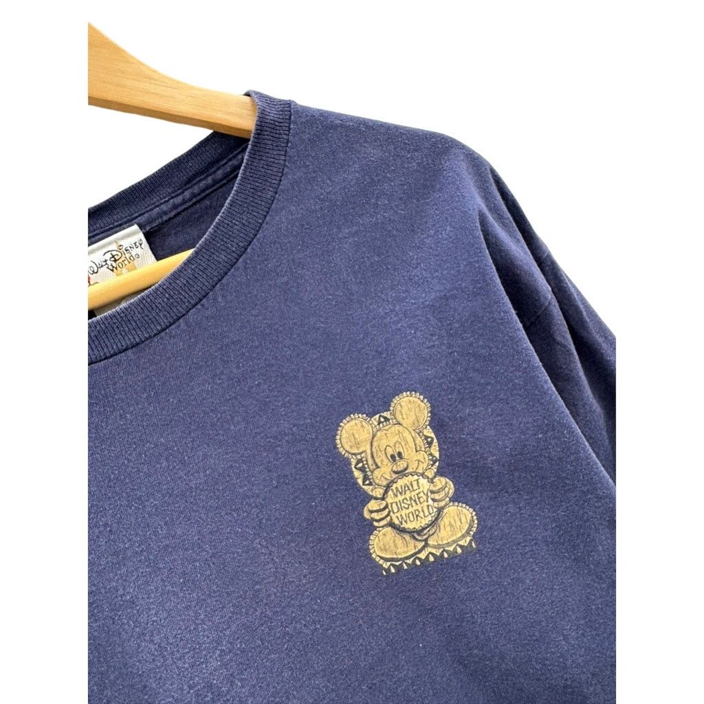 Disney × Vintage 2000's Walt Disney World Hawaiian Tribal L/S Graphic T-Shirt Size US L / EU 52-54 / 3 - 4 Thumbnail