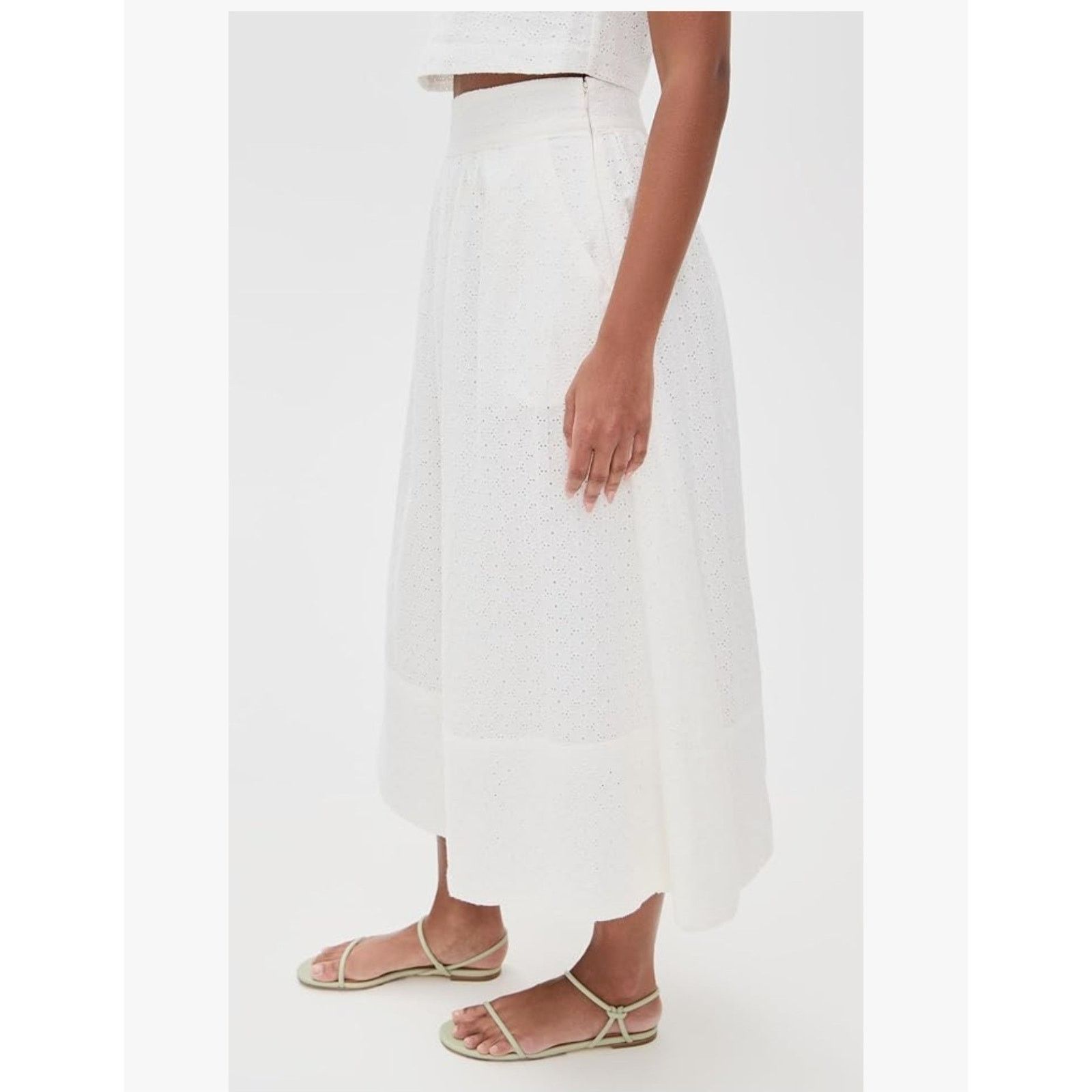 Paige Paige Women's Ojai Cotton Denim Midi Skirt Size 2 Waist 26 Size 26" / US 2 / IT 38 - 6 Thumbnail