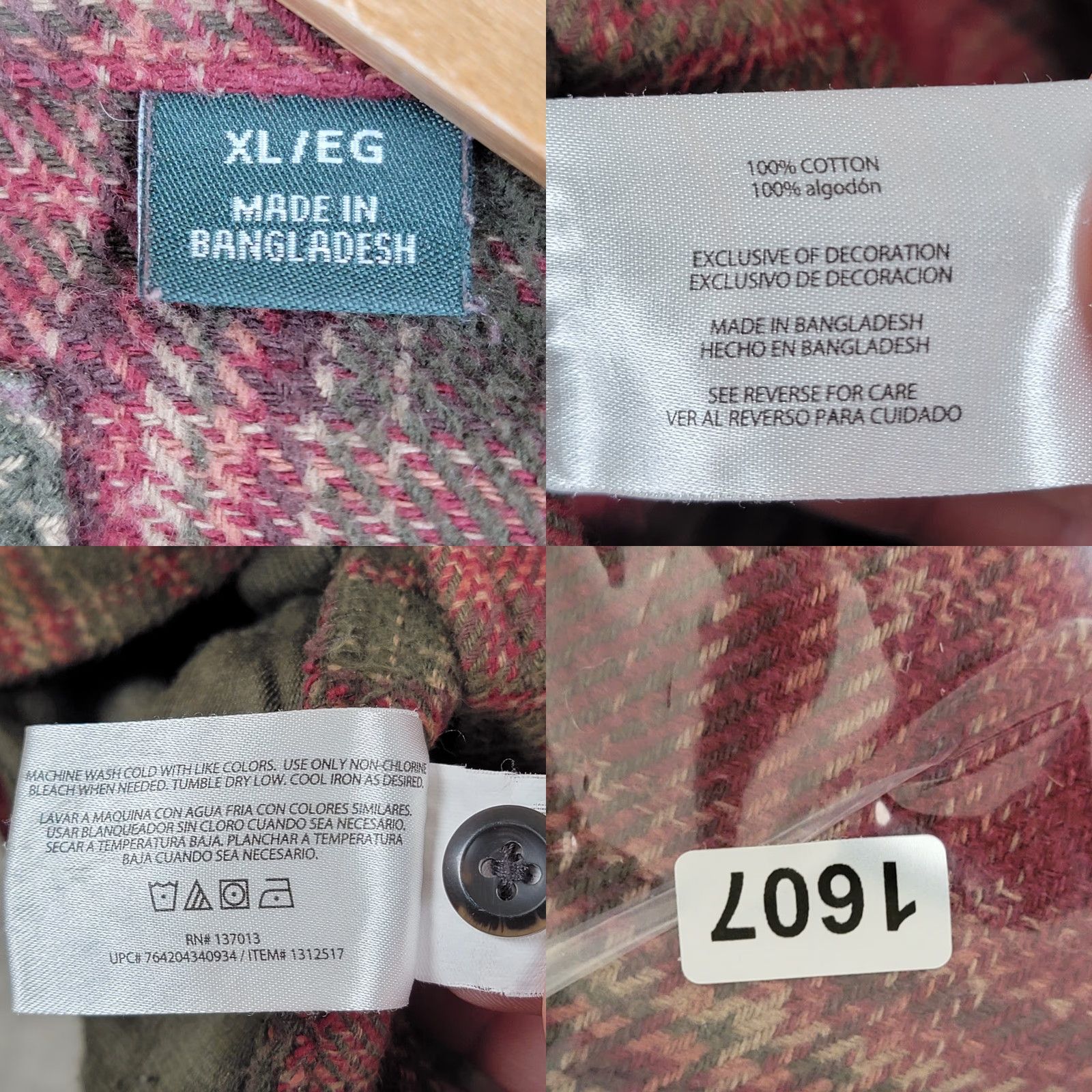 Orvis Orvis Shirt Mens XL Red Plaid Heavyweight Flannel Double Pocket Hand Warmer Size US XL / EU 56 / 4 - 10 Thumbnail