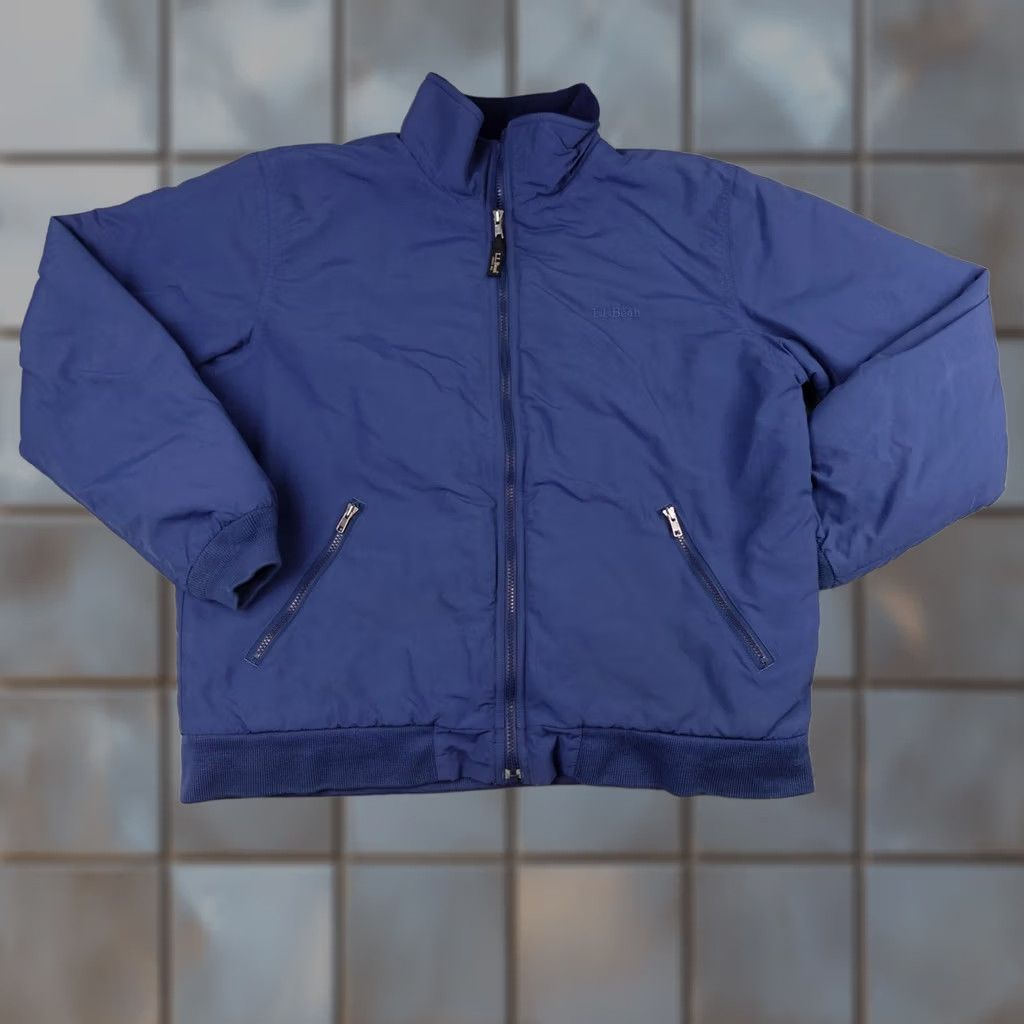 Vintage VINTAGE L.L. Bean Jacket Mens Large Blue Full Zip Fleece Lined Outdoor Coat Hiking Shirt Size US L / EU 52-54 / 3 - 1 Thumbnail