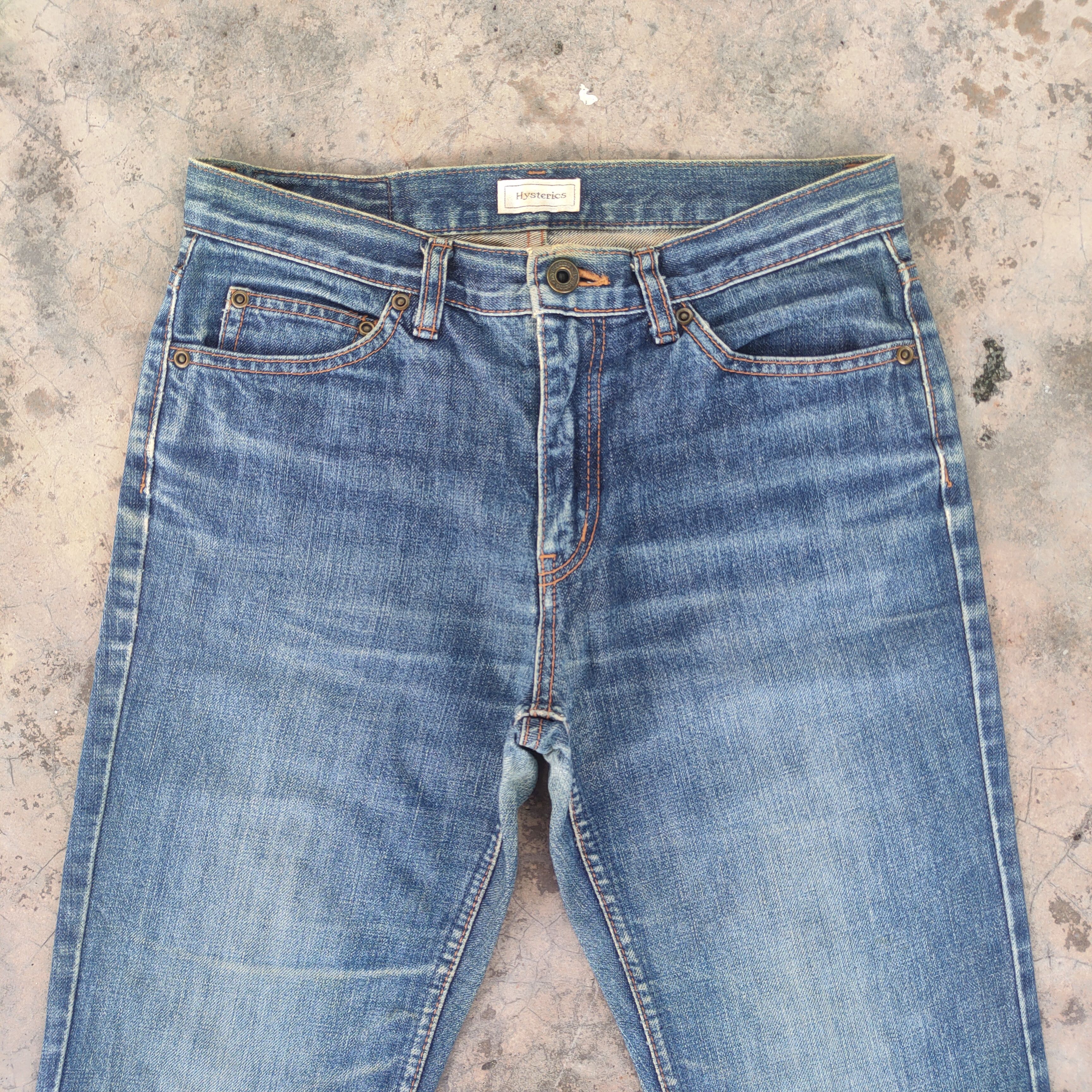 Hysteric Glamour VINTAGE HYSTERIC GLAMOUR FADED DENIM JEANS PANTS Size US 29 - 3 Thumbnail