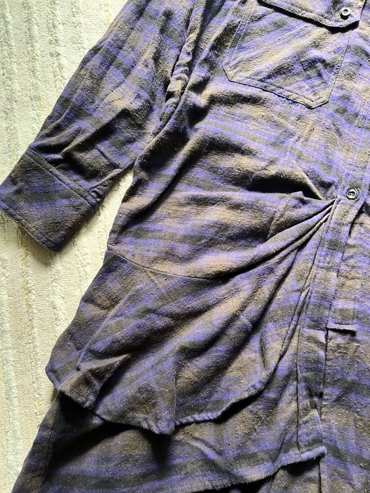 Isabel Marant × Isabel Marant Etoile Isabel Marant Etoile Checked Cotton Long Dress Shirt Size S / US 4 / IT 40 - 7 Thumbnail