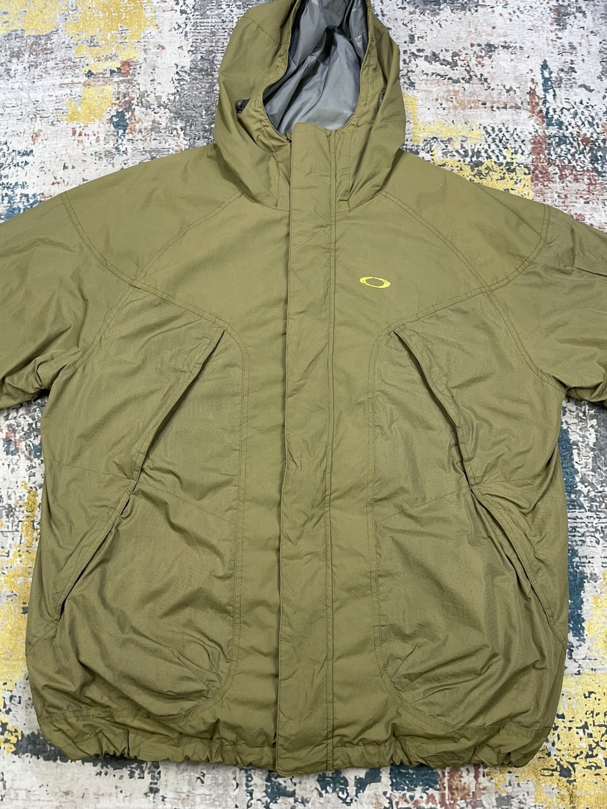 Oakley Vtg Oakley Road Fuel Khaki Utility Troop Jacket Size US L / EU 52-54 / 3 - 5 Thumbnail