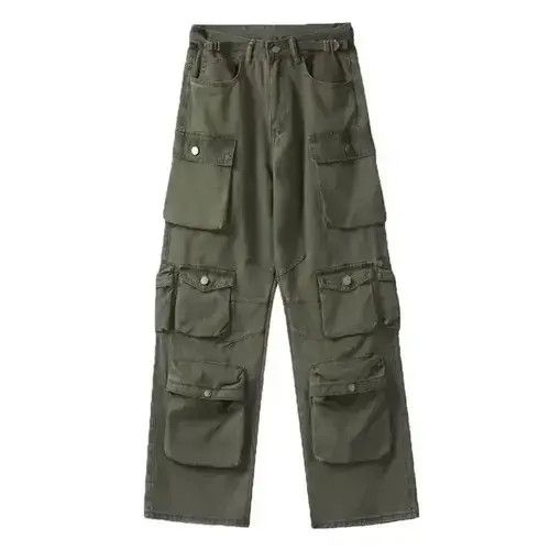 Japanese Brand × Vintage Cargo pants Multi-pockets Harajuku straight trousers Size US 32 / EU 48 - 3 Thumbnail