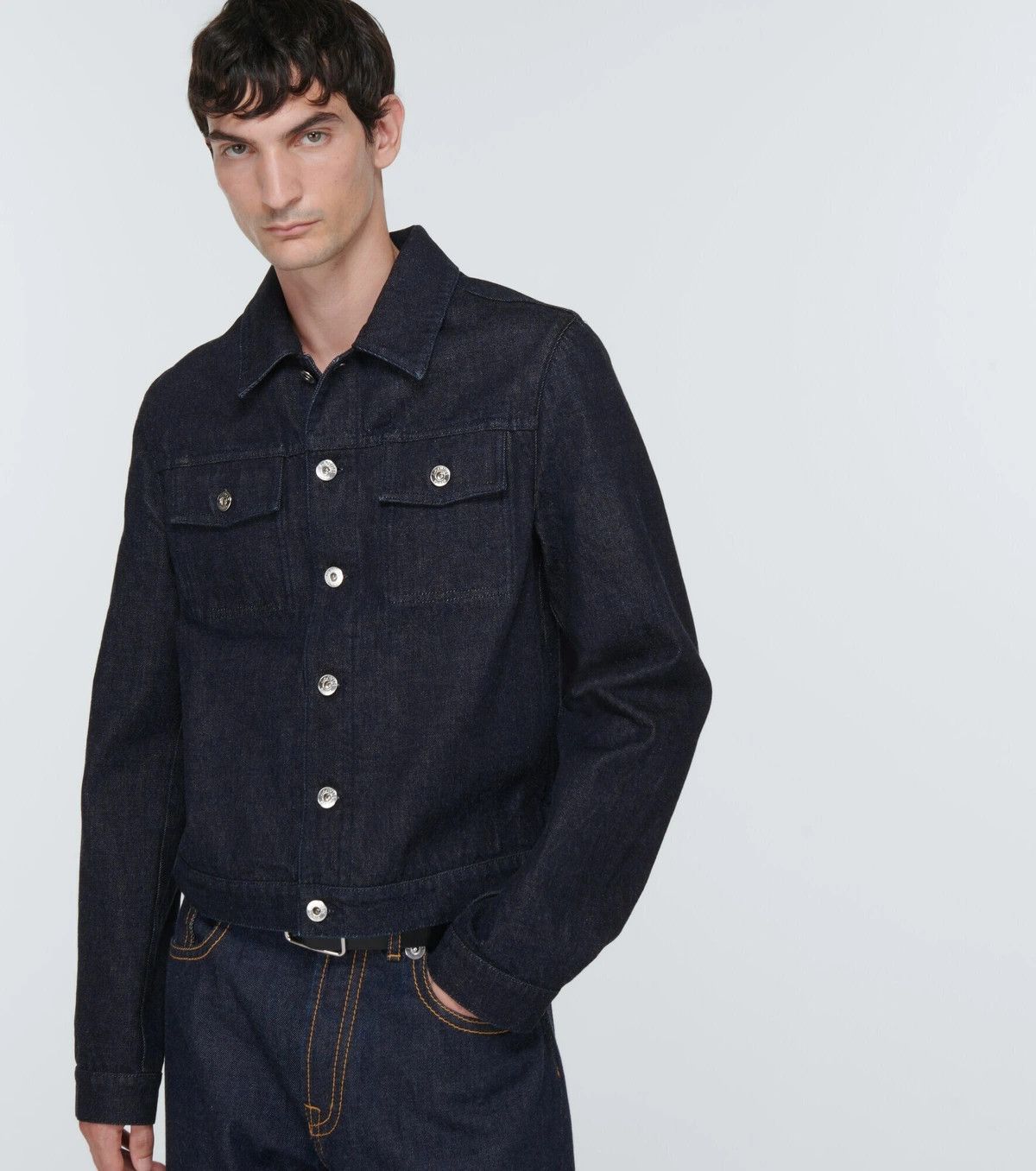 Lanvin o1y0125 Denim Jacket in Blue Size US M / EU 48-50 / 2 - 4 Thumbnail