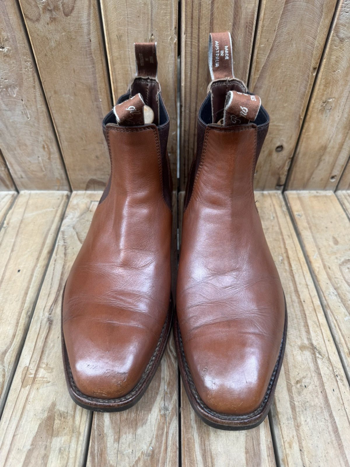 R.M. Williams R.M.Williams Brown leather Australian Men Boots UK 8 H US 9 Size US 9 / EU 42 - 2 Thumbnail