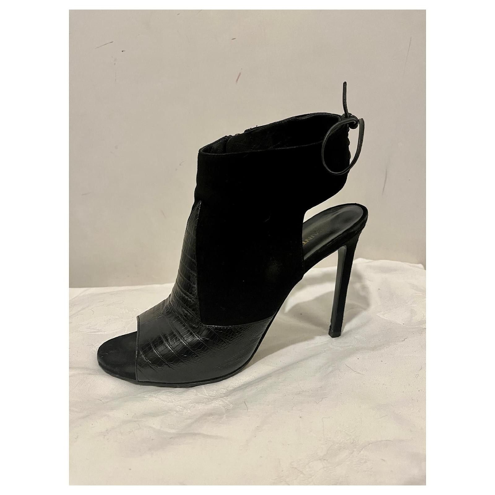Saint Laurent Paris Saint Laurent Jane sandals with lacing Size US 7.5 / IT 37.5 - 1 Thumbnail