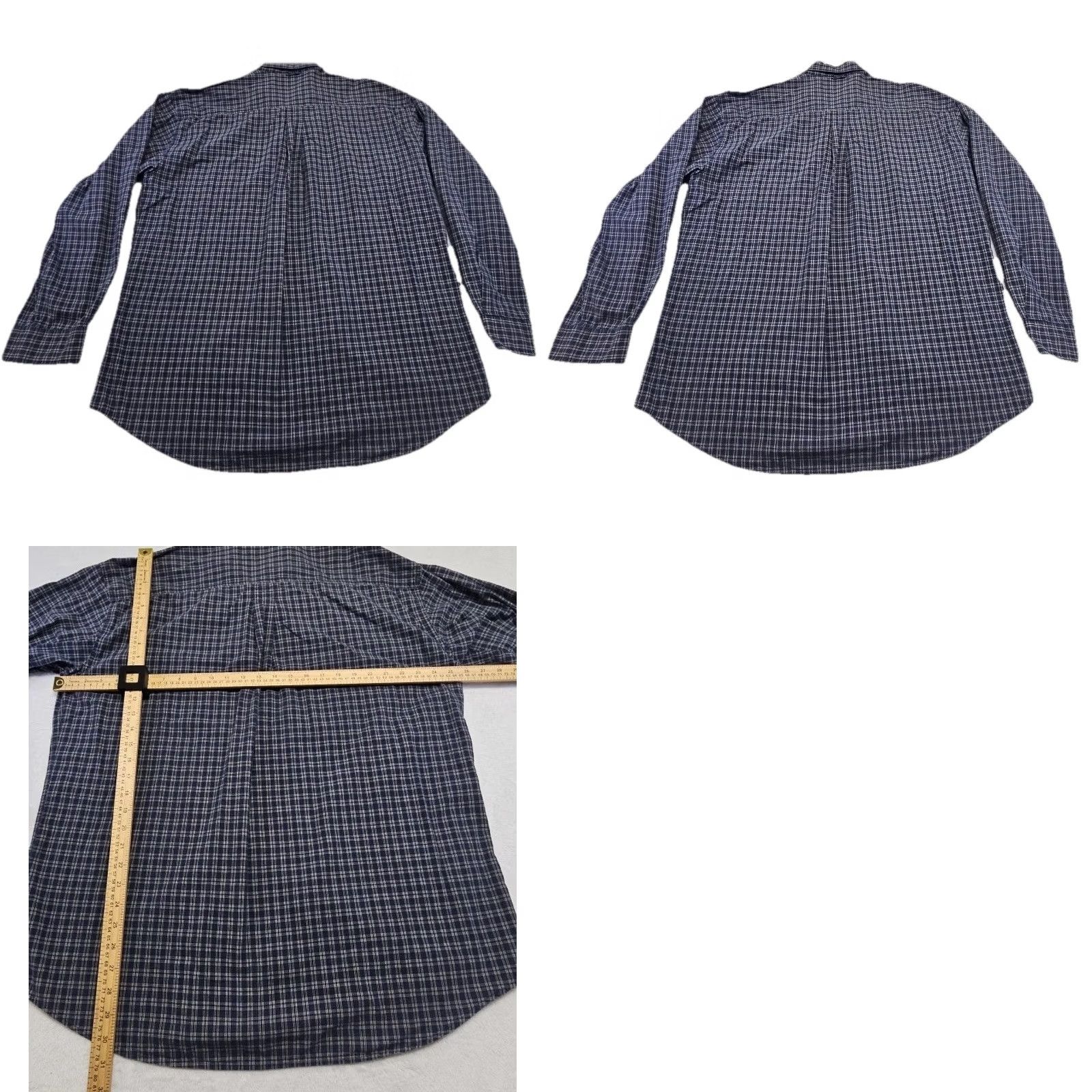Timberland VINTAGE Timberland Shirt Mens XL Blue Plaid Button-Down 90s Wool? Cotton? (original says 100% cotton) Size US XL / EU 56 / 4 - 8 Thumbnail