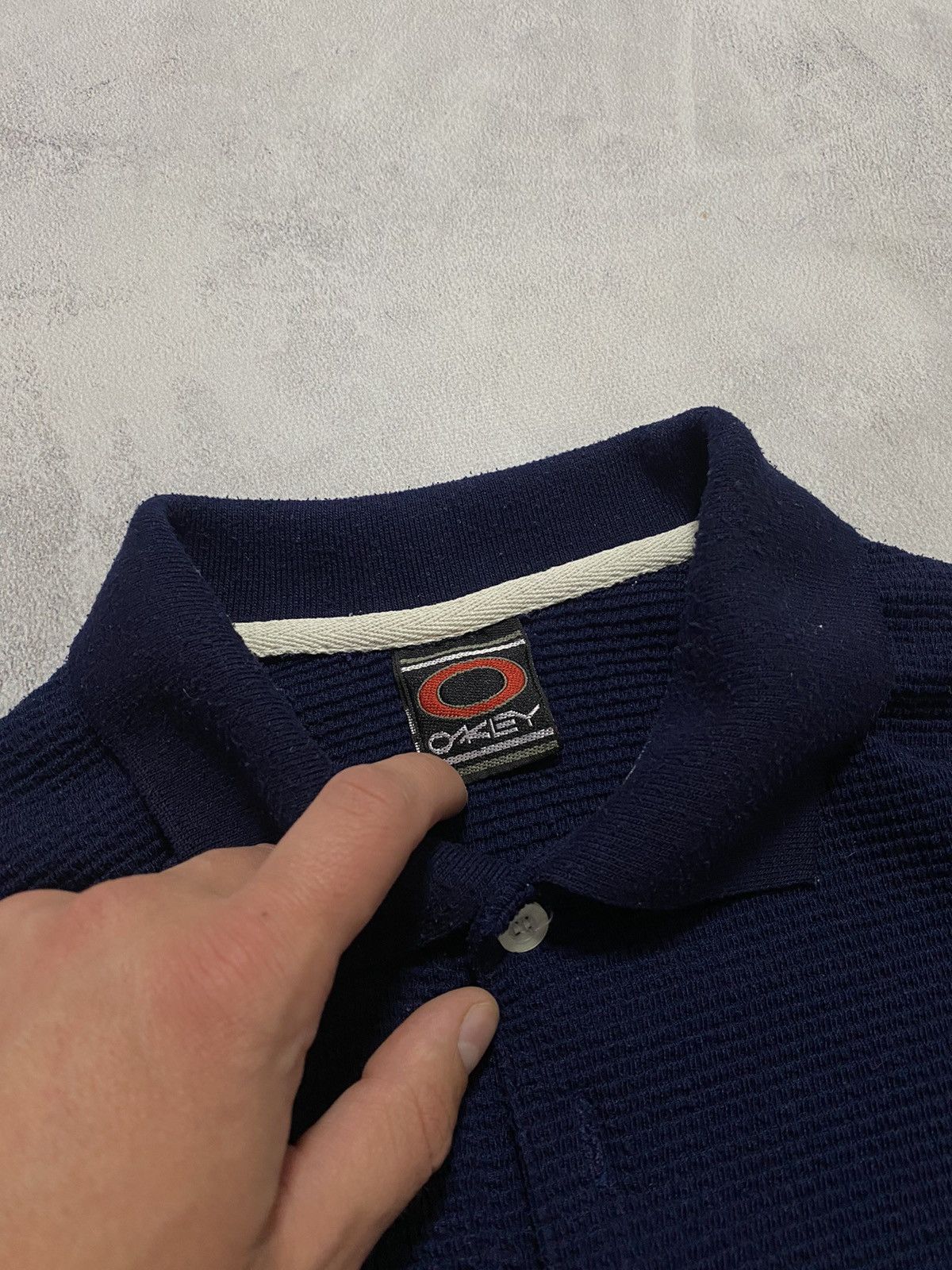 Oakley 🦋 Vintage 90s Rare T Shirt Polo Striped Knit OAKLEY Size US M / EU 48-50 / 2 - 5 Thumbnail