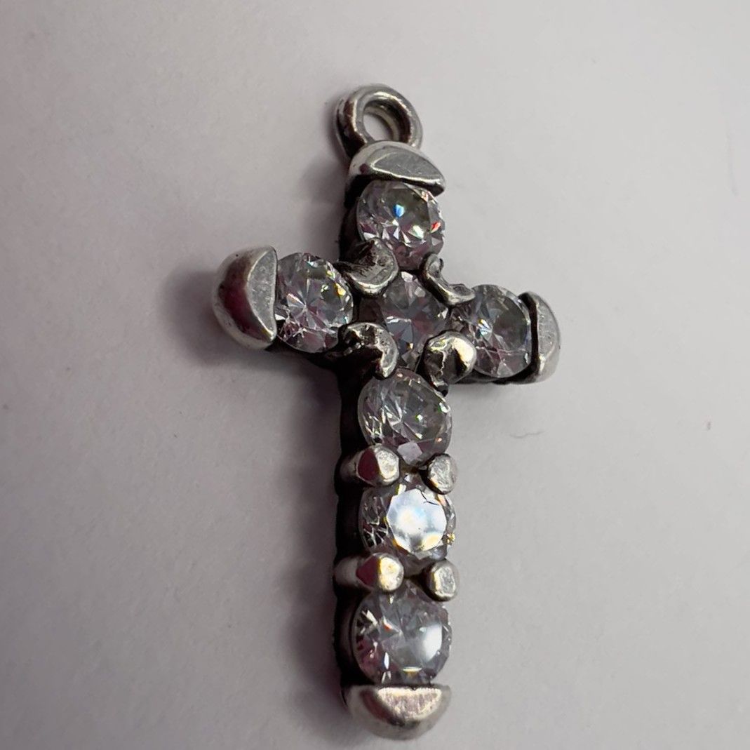 Vintage Vintage Sterling Silver 925 Cross Pendant 1.17g Size ONE SIZE - 2 Thumbnail