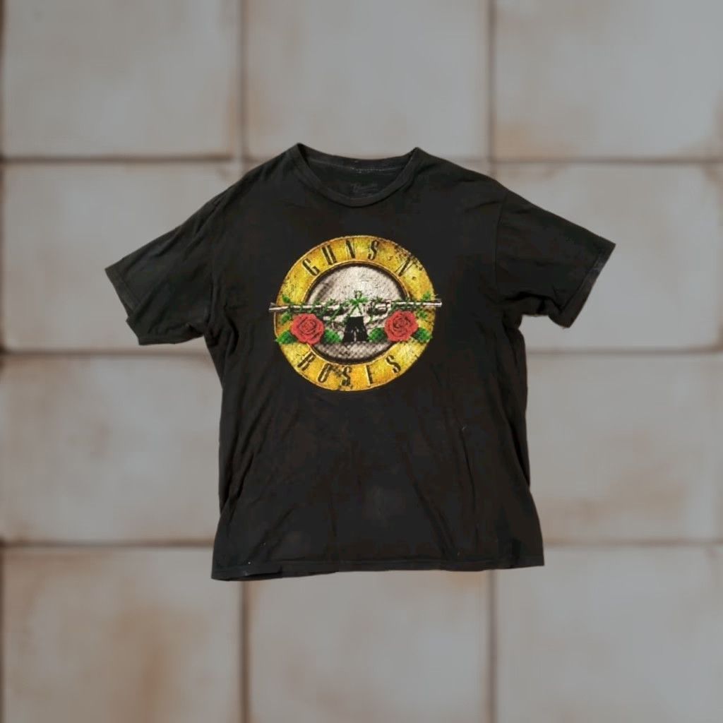 Bravado VINTAGE Guns N Roses T-Shirt Bravado Men Large Black Crew Neck Graphic Print Concert 2000s 80s Rock Logo SLASH AXEL ROSE Size US L / EU 52-54 / 3 - 1 Thumbnail