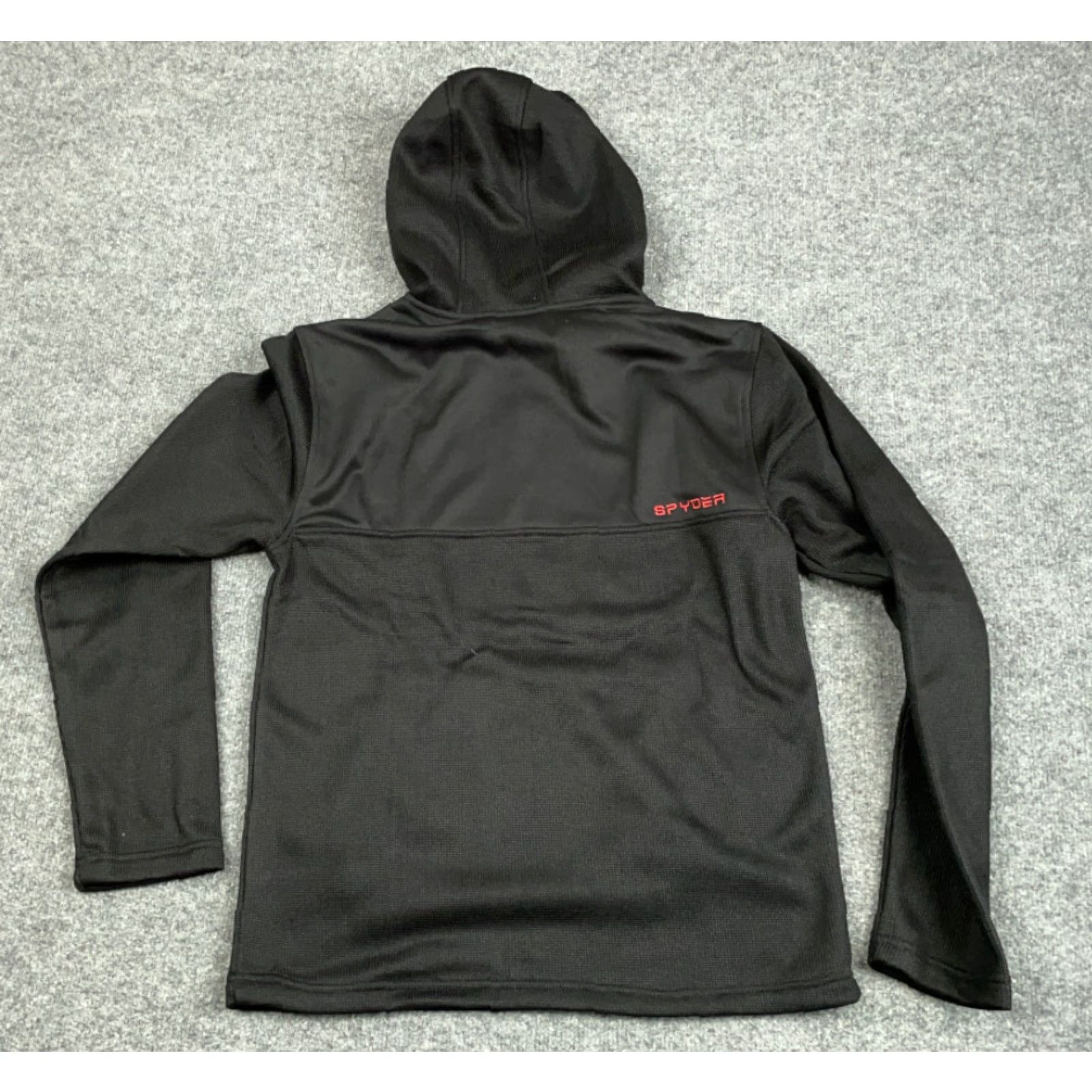 Spyder Spyder Black Red 1/4 Zip Pullover Hoodie Sweatshirt Adult Medium Racer Size US M / EU 48-50 / 2 - 2 Thumbnail