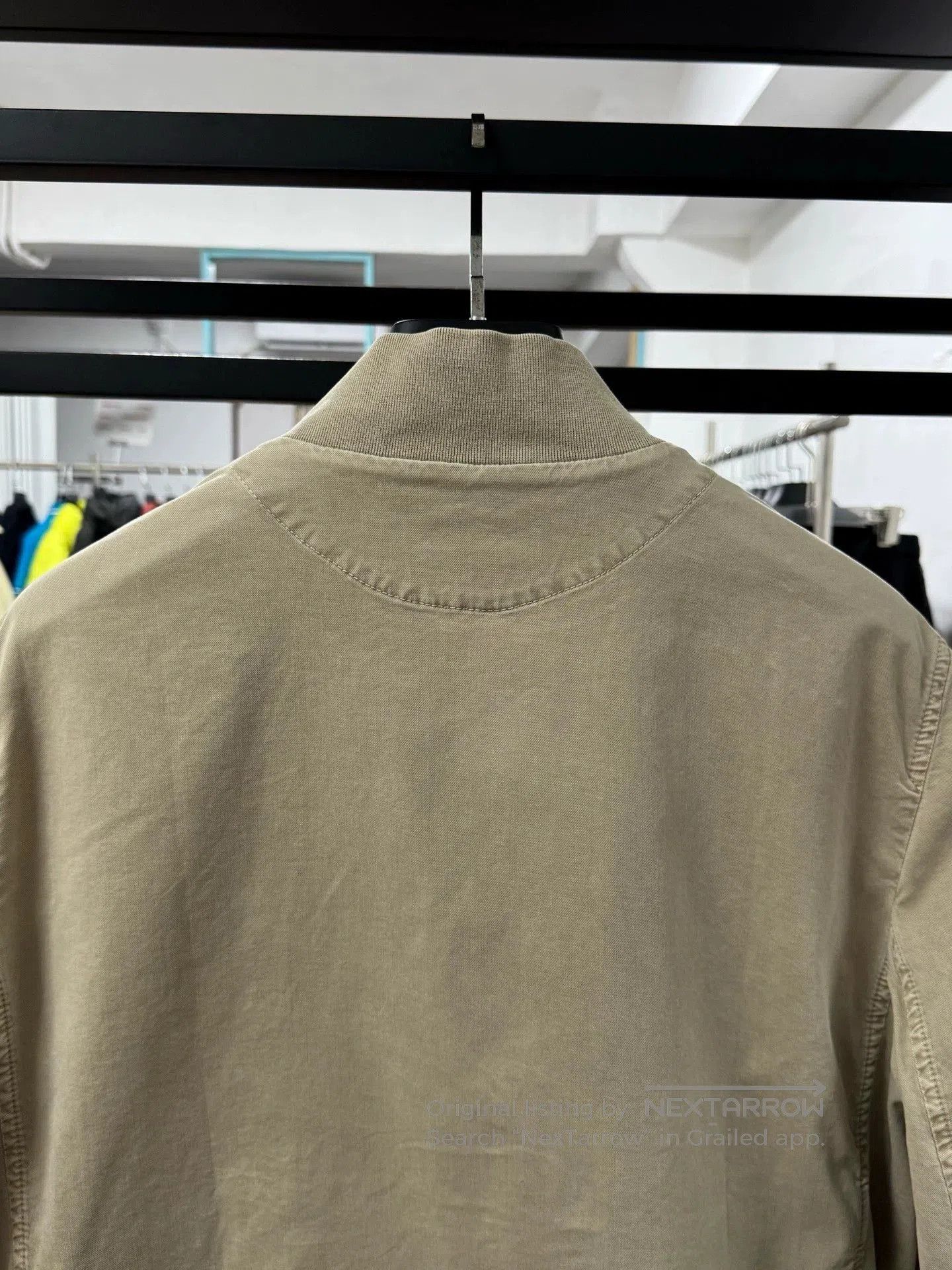 Brunello Cucinelli stylish men's lightweight jacket in khaki. Size US L / EU 52-54 / 3 - 6 Thumbnail