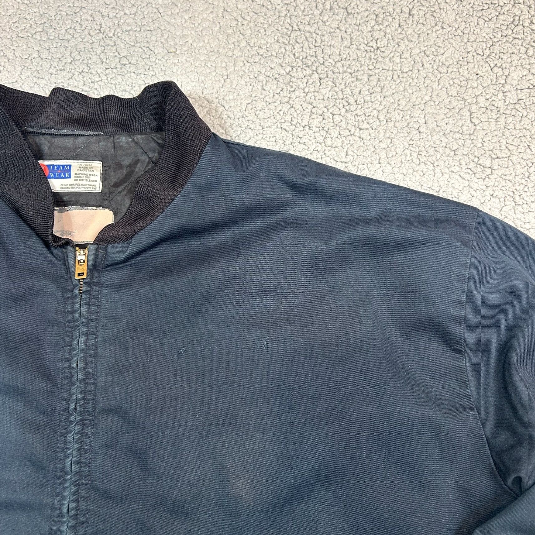Vintage VINTAGE G&K Services Jacket Full Zip Bomber Jacket Black Mens 2XL Winter Casual Workwear Size US XXL / EU 58 / 5 - 2 Thumbnail