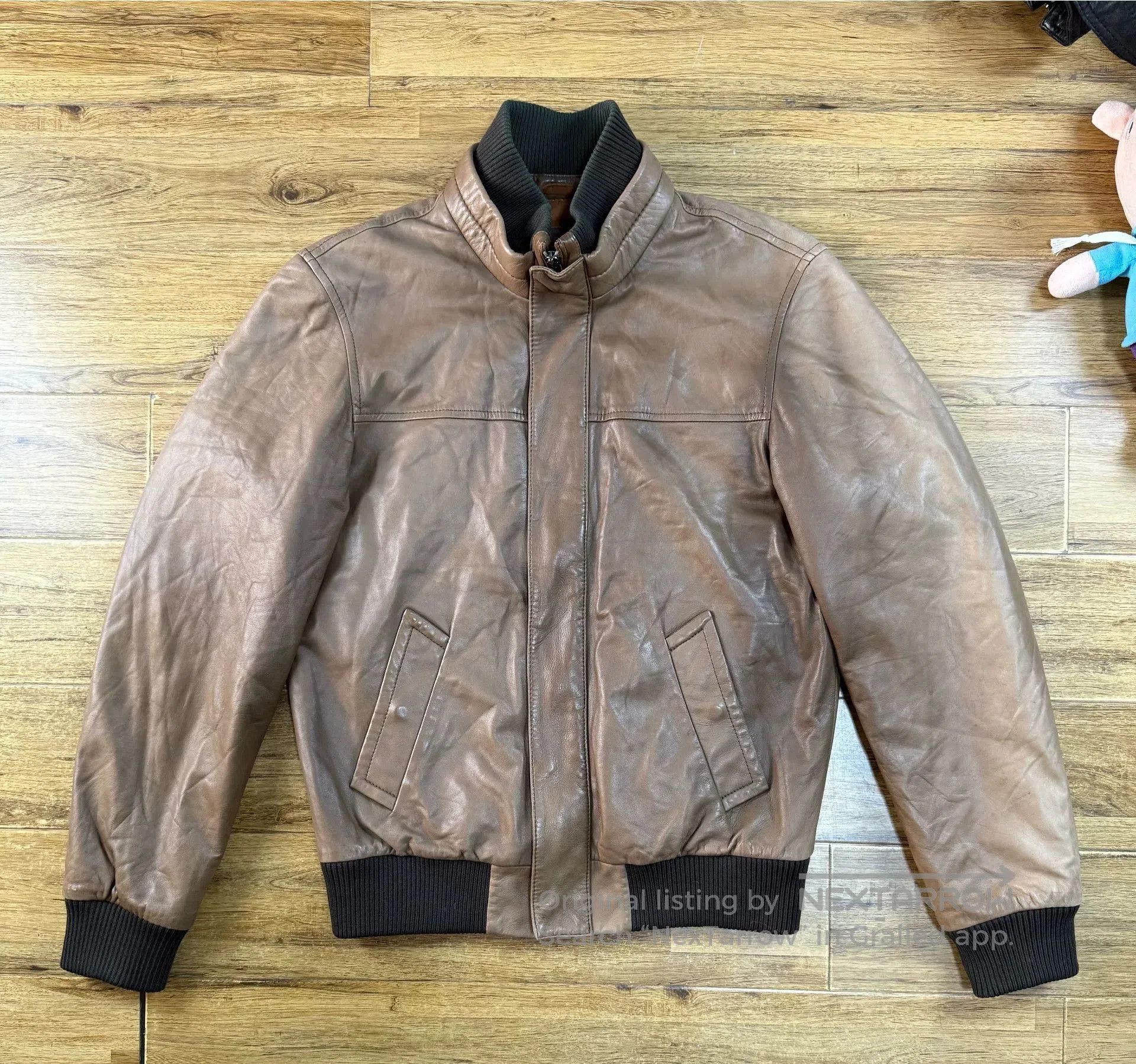 Tod's Tod's Men's Leather Baseball Jacket. Size US M / EU 48-50 / 2 - 1 Thumbnail