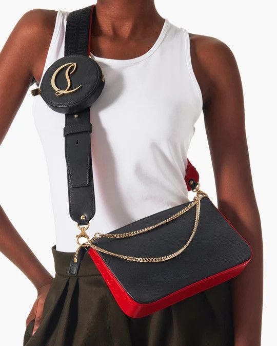 Christian Louboutin o1s1wg110126 Size: OS/Loubila Hybrid Pouch in Black Size ONE SIZE - 5 Thumbnail