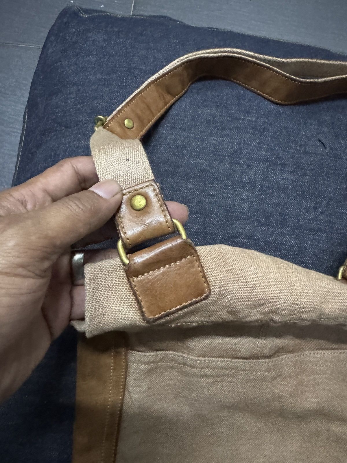 Vintage Japanese Brand Craft Leather Sling bag Size ONE SIZE - 7 Thumbnail