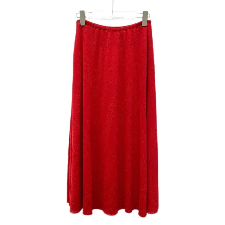 Balenciaga Balenciaga Red cut-out casual skirt Size 24" / US 00 / IT 34 - 2 Thumbnail