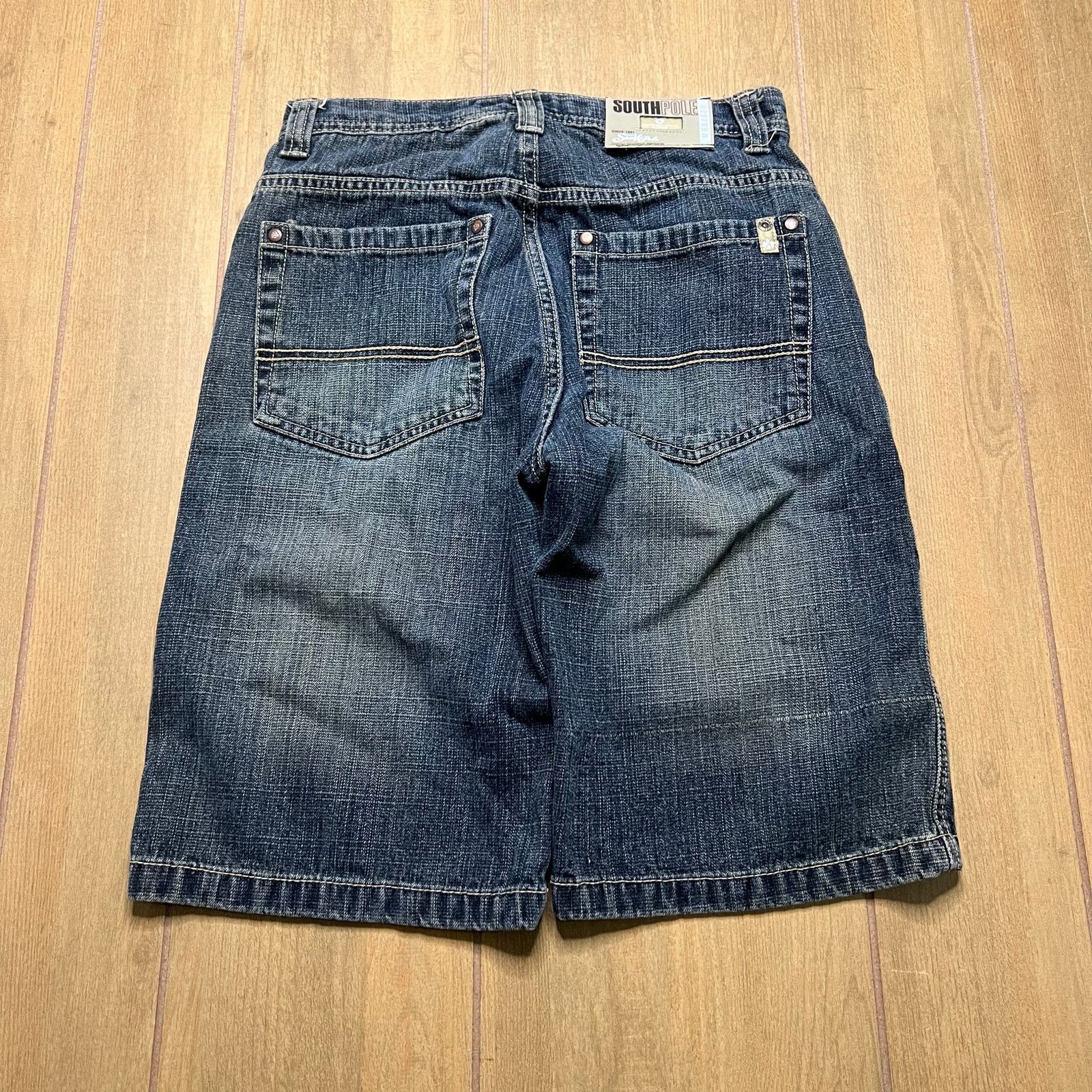 Southpole Vintage SouthPole Y2K Denim Jean Shorts waist Sz 27 Youth 14 Size US 27 - 7 Thumbnail