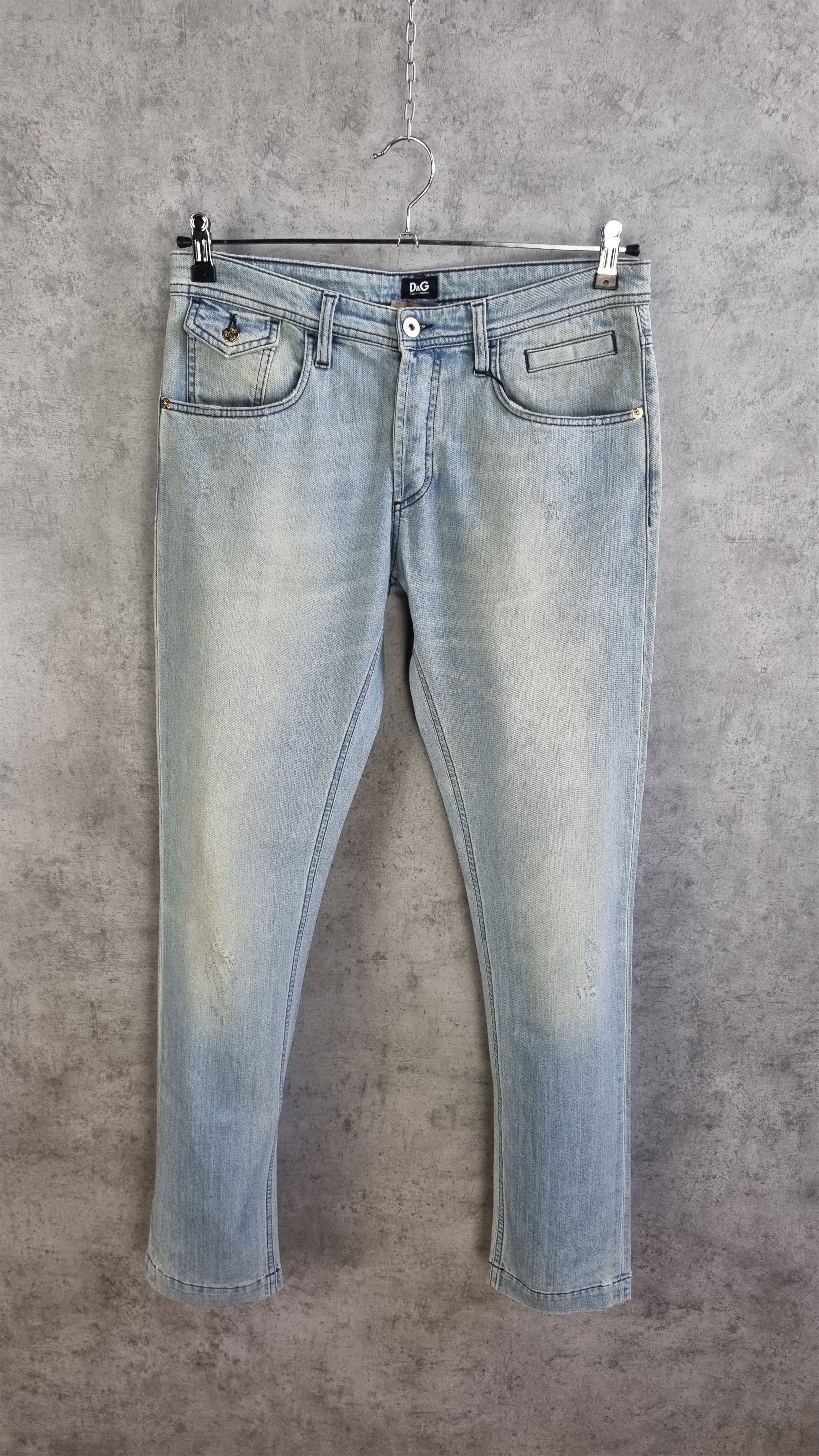Dolce & Gabbana New Dolce Gabbana Stylish Relaxed Straight Light Soft Jeans Size US 28 / EU 44 - 4 Thumbnail