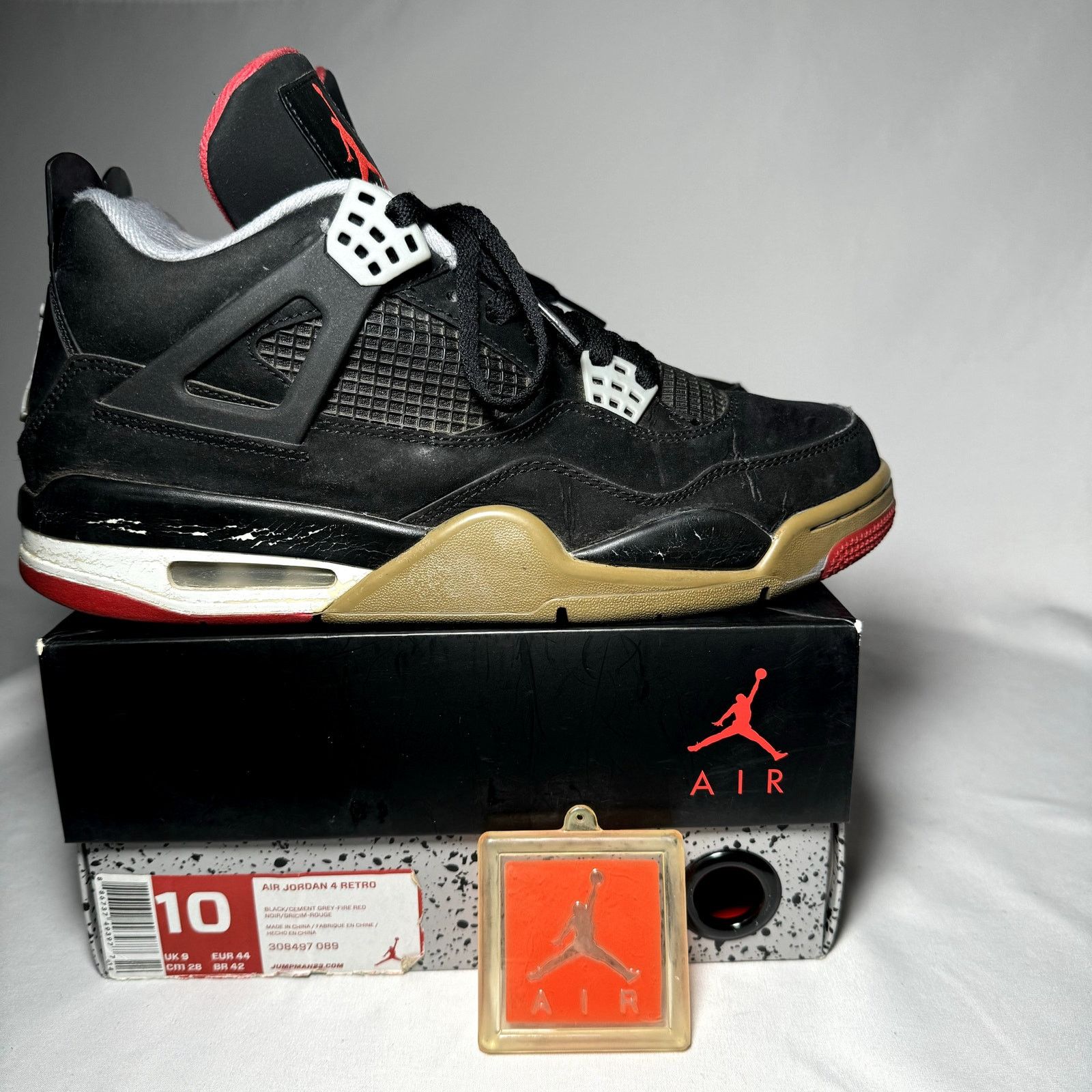 専用3 Size 10 - Nike Air Jordan 4 Retro Bred 2012 Men's Shoes