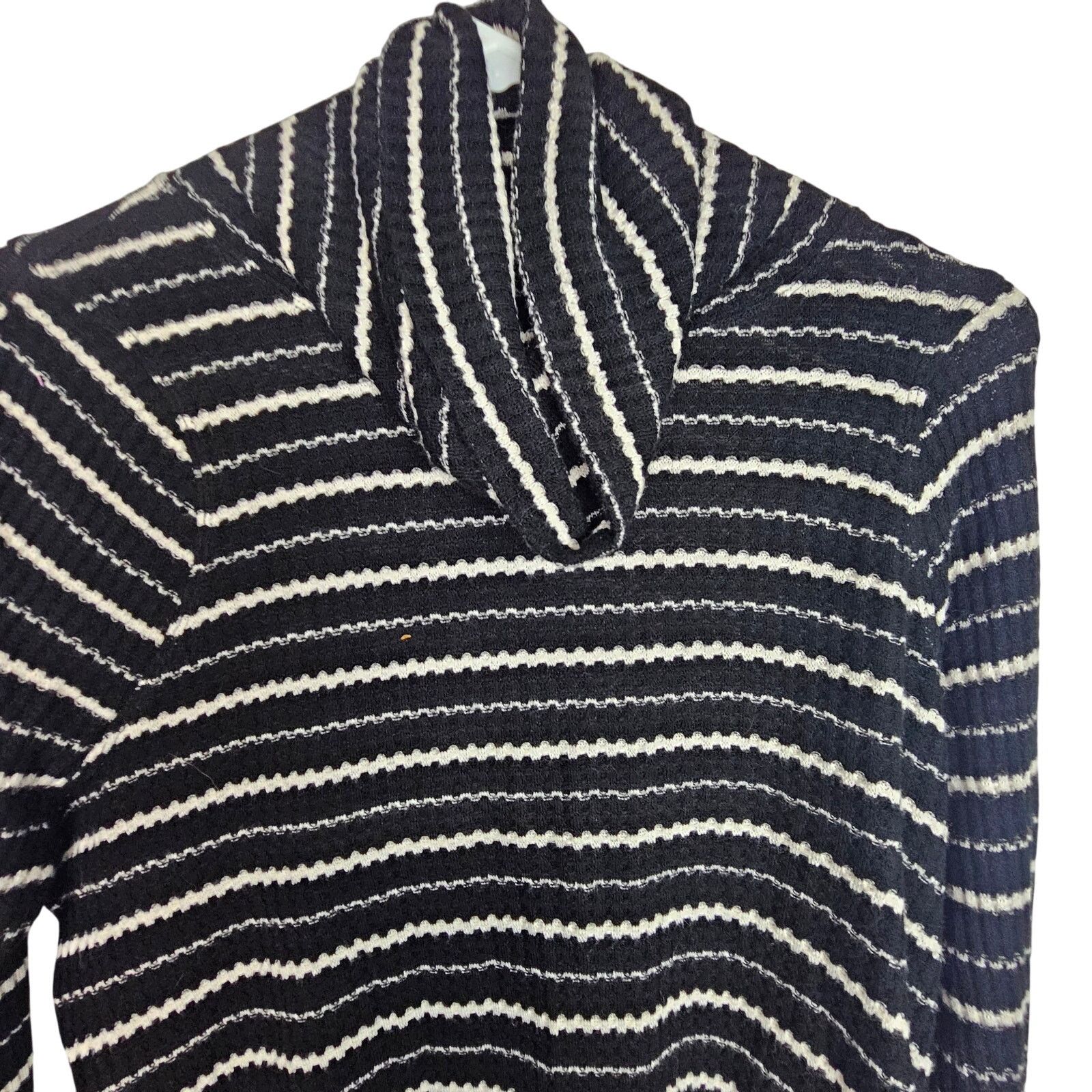 Free People Free People Striped Slouchy Kristina Drippy Thermal Waffle Size XS / US 0-2 / IT 36-38 - 3 Thumbnail