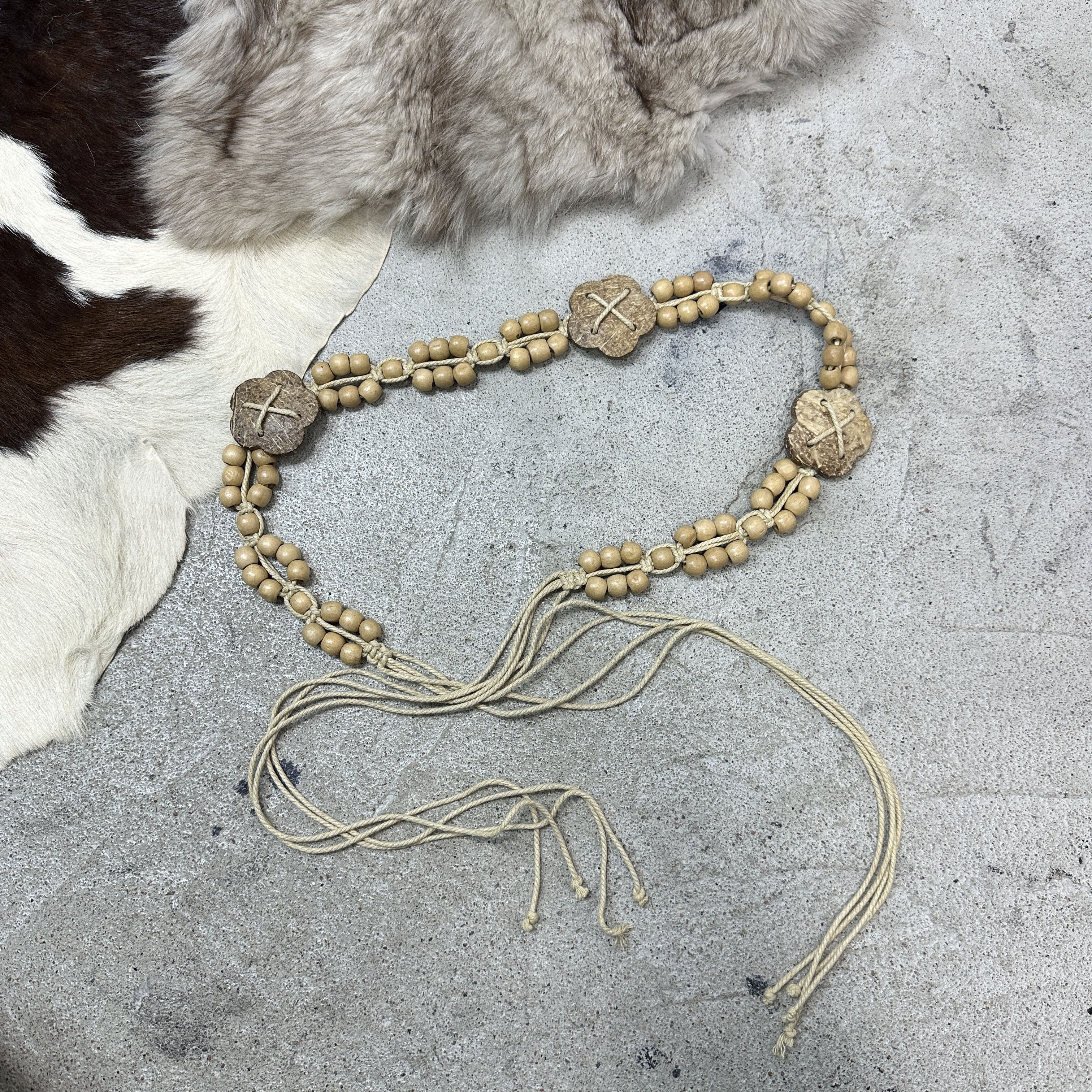 Vintage Vintage Wooden Braided Belt Y2K Size ONE SIZE - 2 Thumbnail