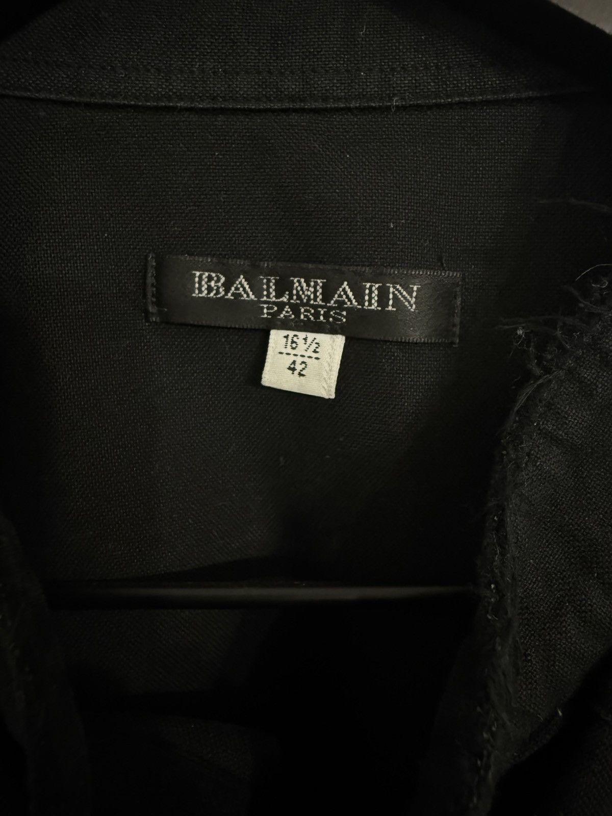Balmain F/W12 Decarnin Distressed Military Shirt Size US L / EU 52-54 / 3 - 4 Thumbnail