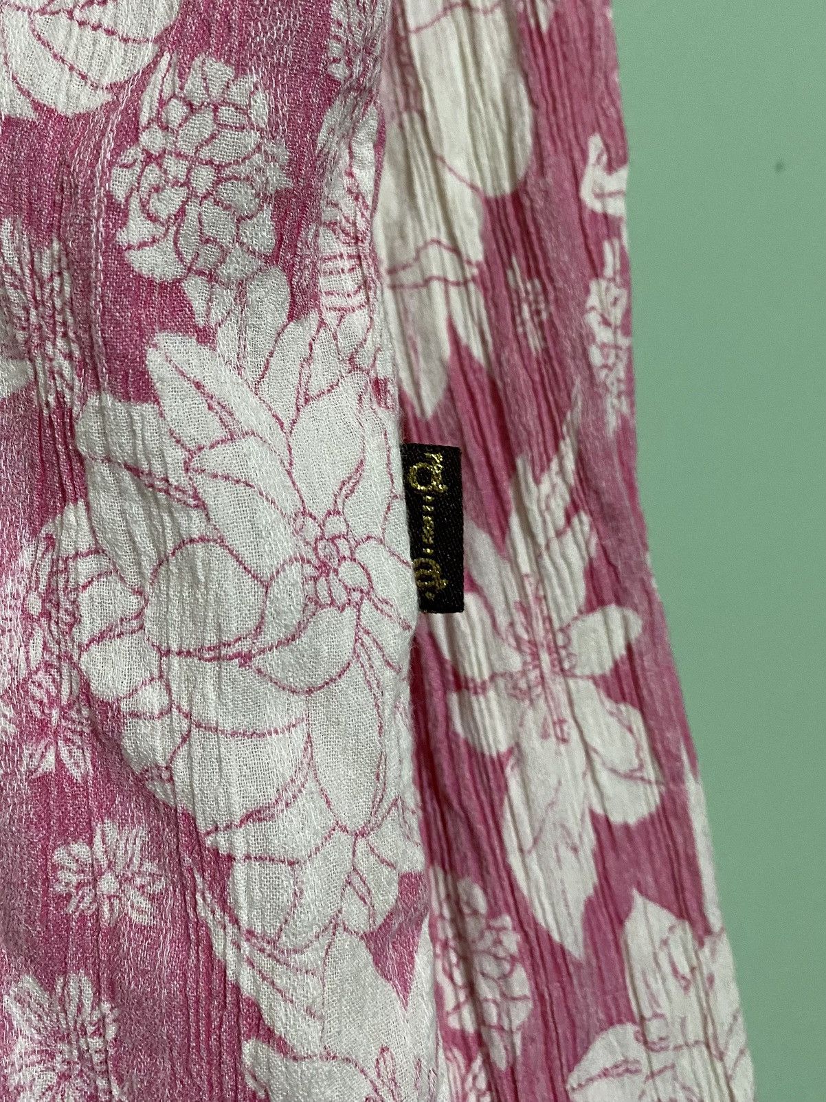 Japanese Brand D.I.A SPEC PLEATS FLORAL BUTTON SHIRT Size ONE SIZE - 5 Thumbnail