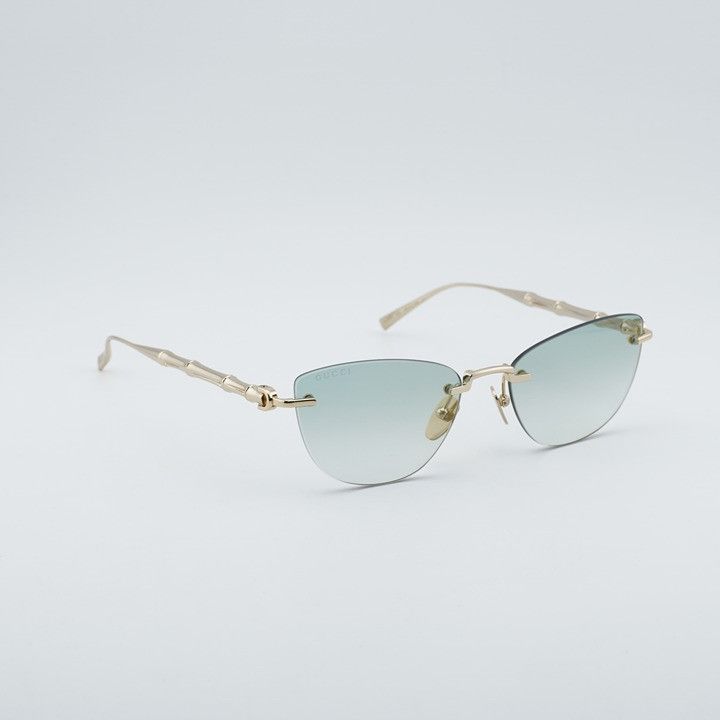 Gucci Gucci GG2063S 003 Sunglasses Endura Gold Cat Eye Frame Size ONE SIZE - 4 Thumbnail