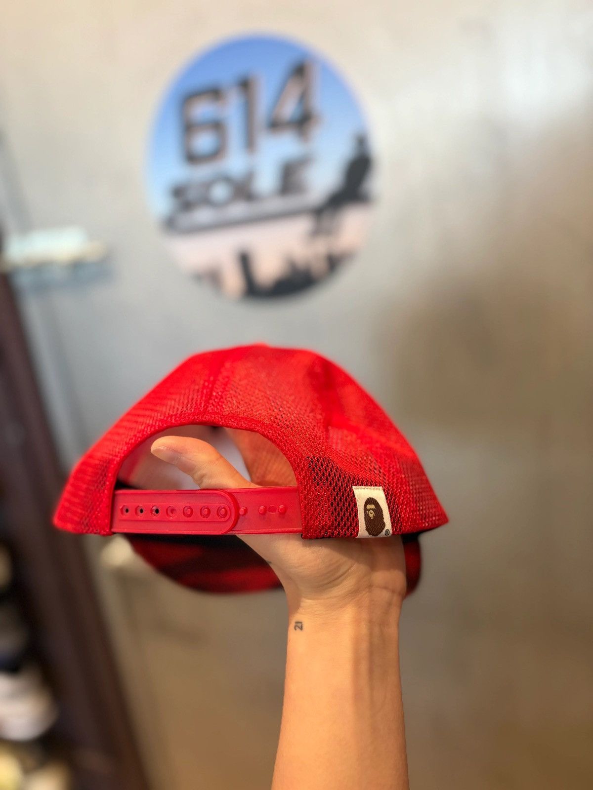 Bape Bape Trucker Red Size ONE SIZE - 2 Thumbnail