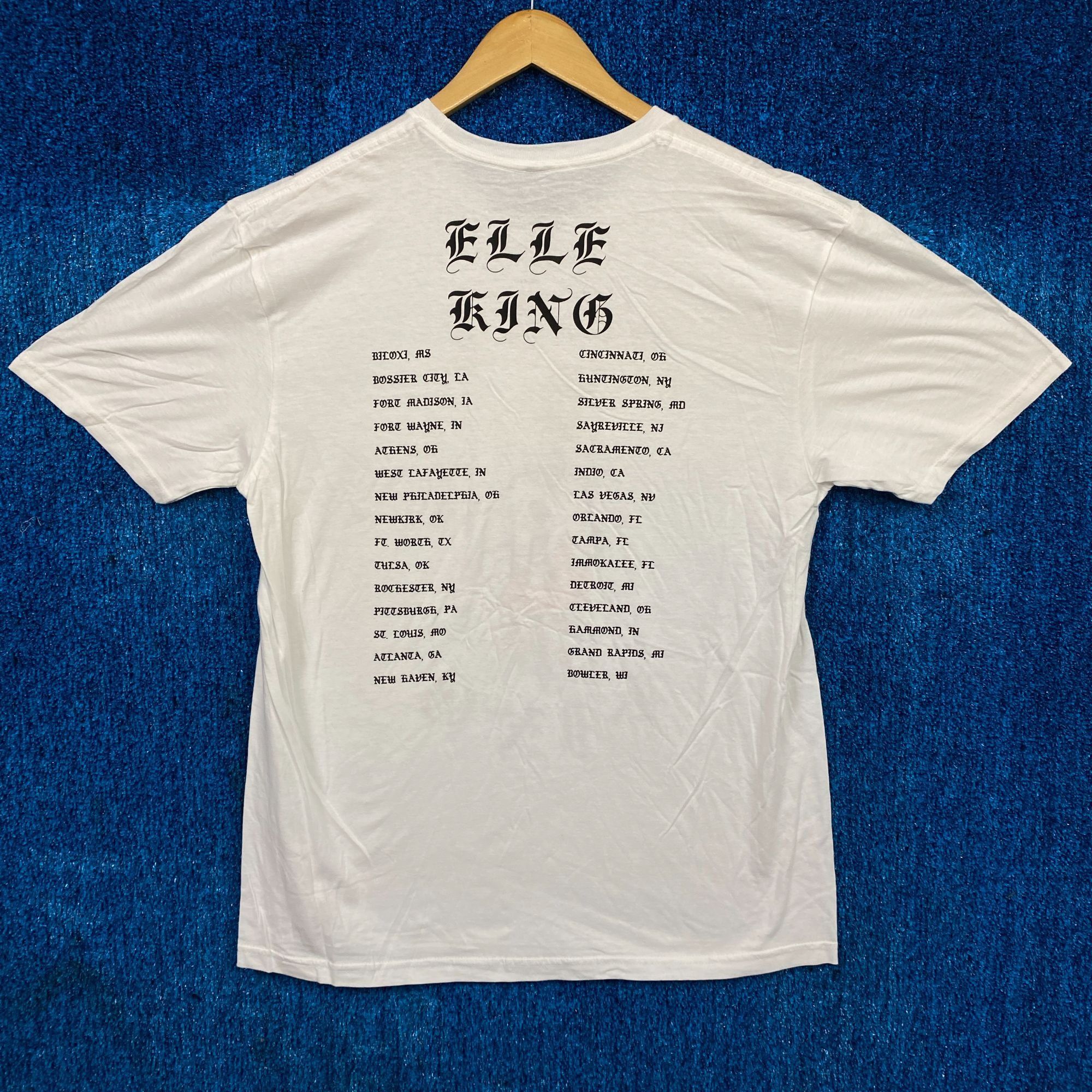 Band Tees Elle King Americana Tattoo Bleeding Heart Tour Stops Tee L Size US L / EU 52-54 / 3 - 3 Thumbnail
