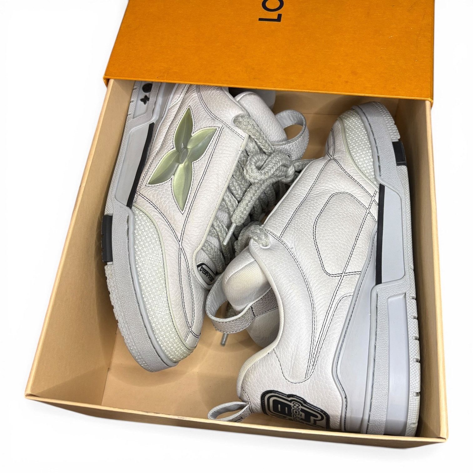 Louis Vuitton Louis Vuitton LV Skate Sneakers Grey | Size 10LV Size US 12 / EU 45 - 2 Thumbnail