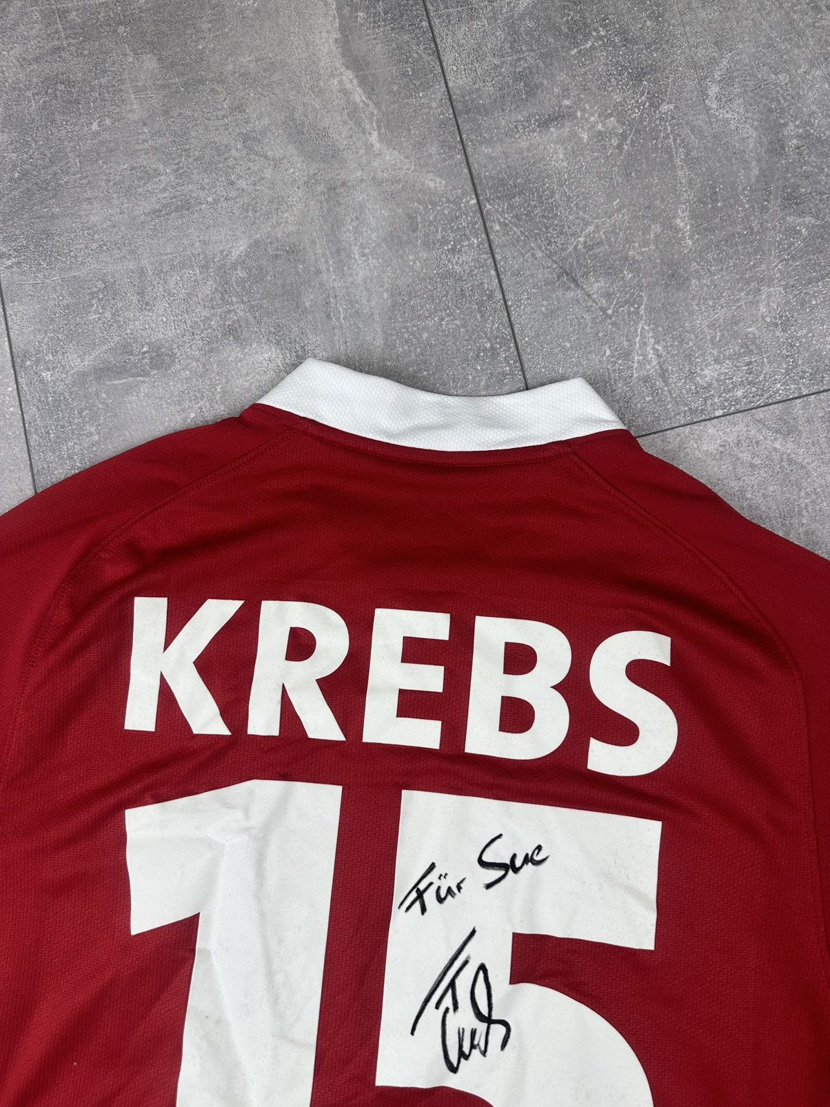 Nike Nike FC Heidenhein 2009/10 Away #15Krebs Soccer Jersey Size US L / EU 52-54 / 3 - 16 Thumbnail