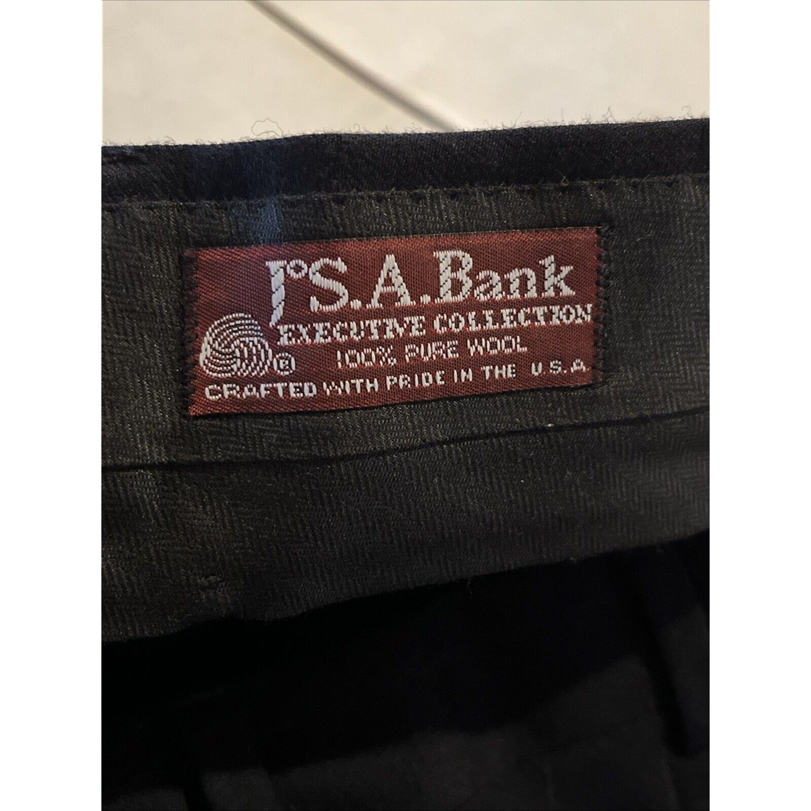 Jos. A. Bank Jos A Bank 38x30 100% Wool Dress Pants Black Executive Size US 38 / EU 54 - 3 Thumbnail