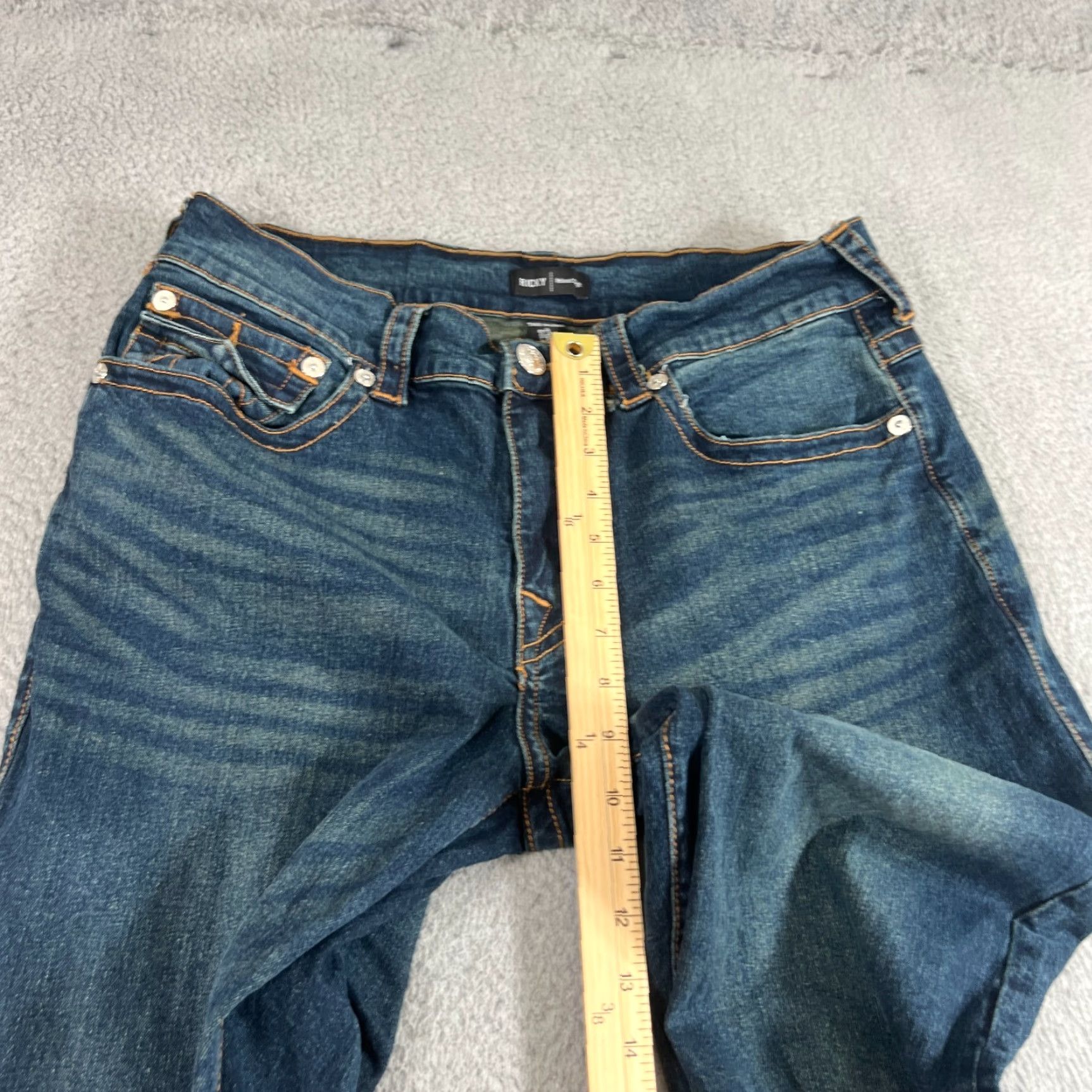 True Religion VINTAGE True Religion Ricky Jeans Men's Size 34 Straight Leg Denim Blue 2000s Size US 34 / EU 50 - 4 Thumbnail