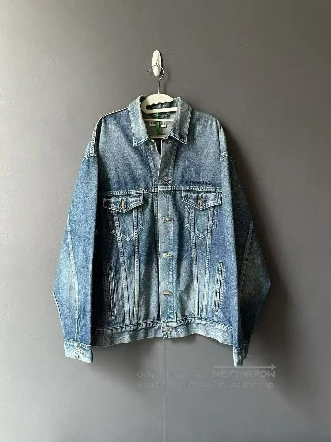 Balenciaga Balenciaga Letter Embroidery Denim Jacket. Size US M / EU 48-50 / 2 - 1 Thumbnail
