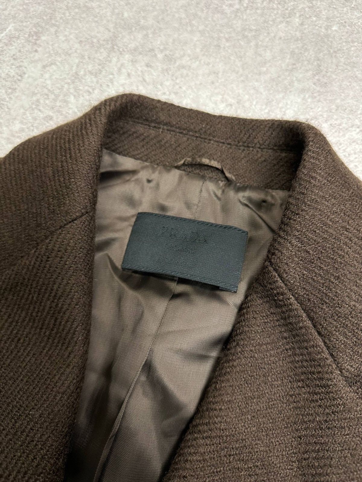 Prada PRADA Women’s Brown Wool Skirt Suit Set Blazer Jacket Skirt Size M / US 6-8 / IT 42-44 - 6 Thumbnail